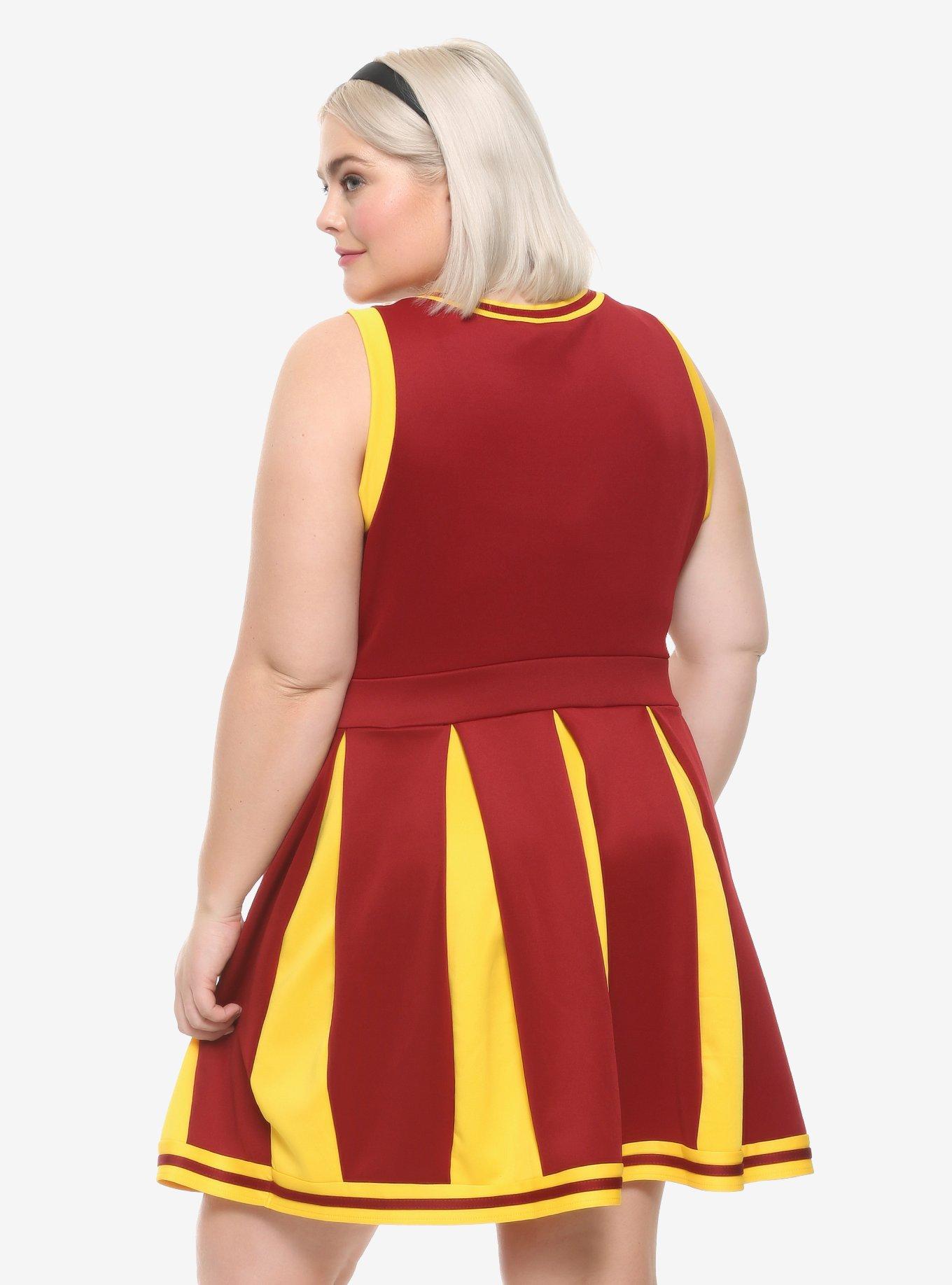 Chilling Adventures Of Sabrina Baxter High Cheer Dress Plus Size, MAROON, alternate