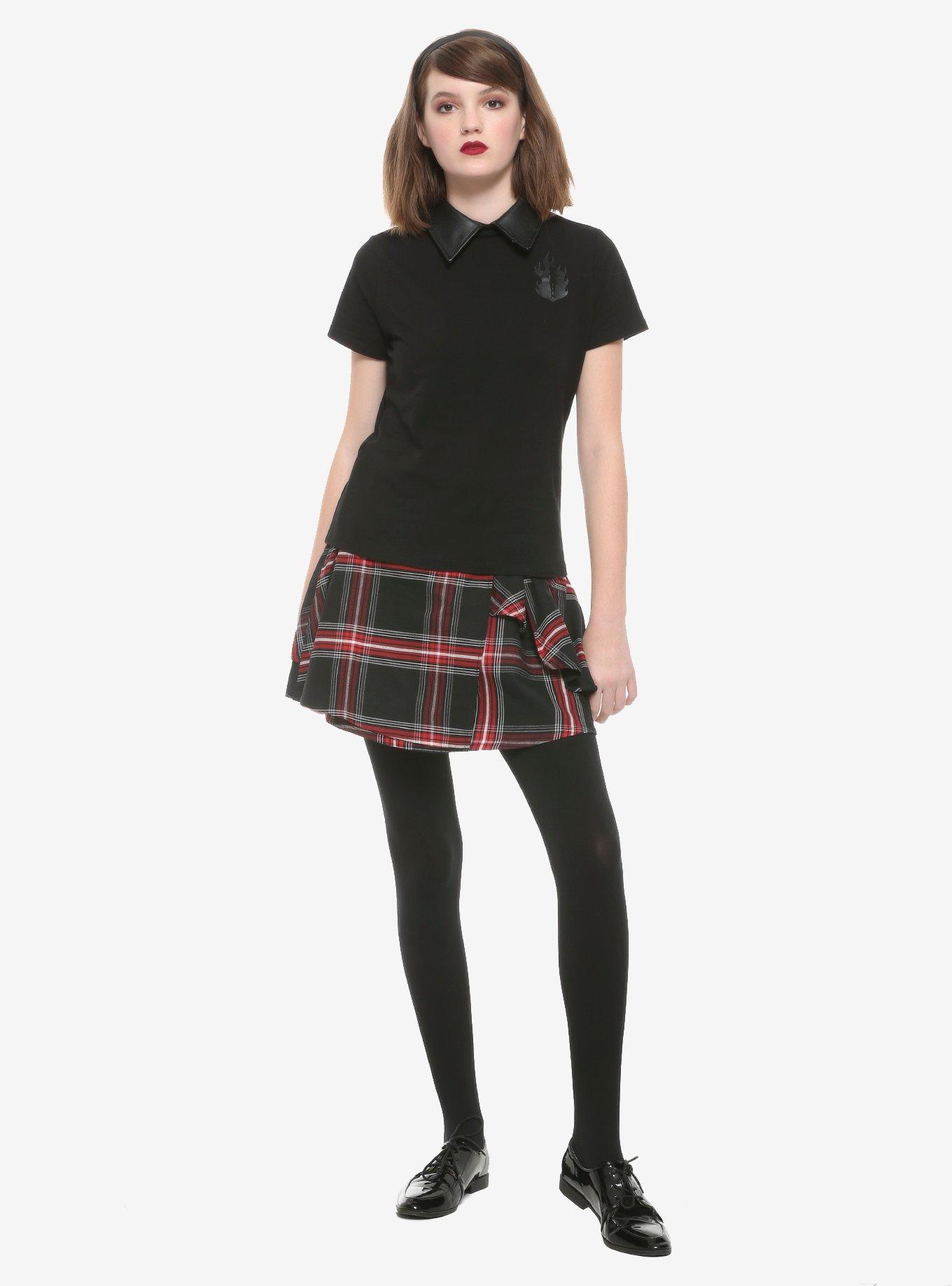 Chilling Adventures Of Sabrina Plaid Buckle Skirt, PLAID, alternate