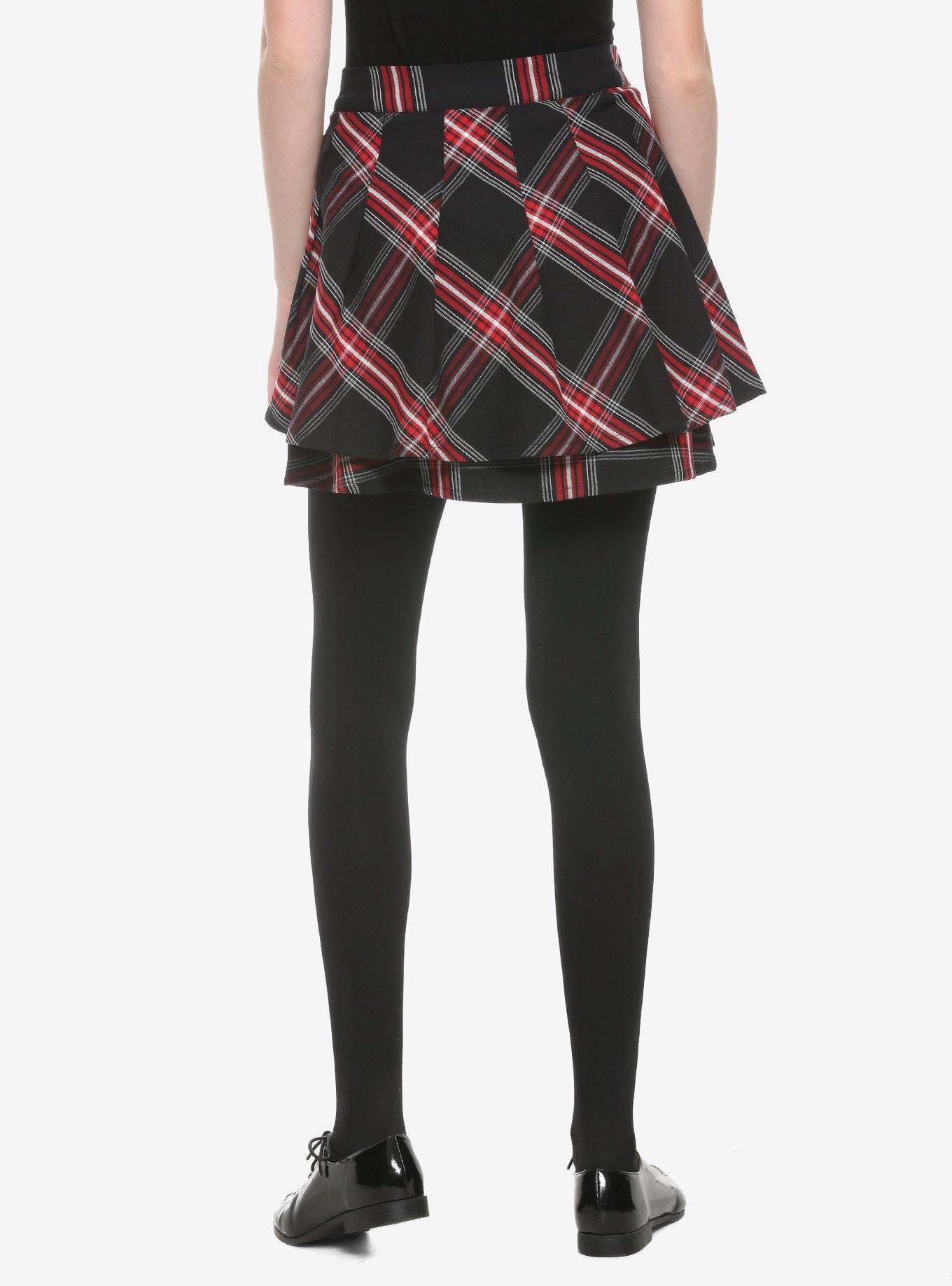 Chilling Adventures Of Sabrina Plaid Buckle Skirt, PLAID, alternate