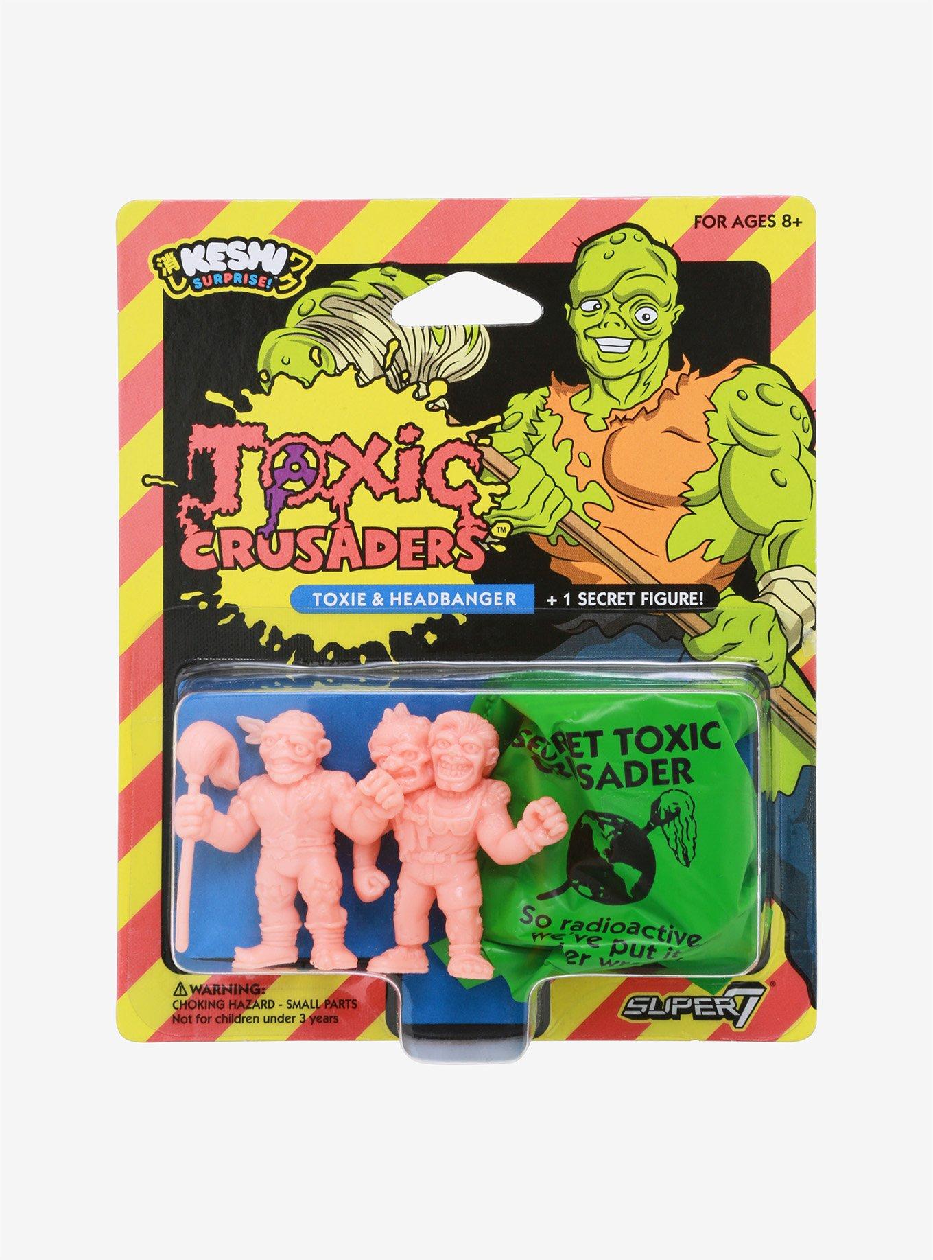 Super7 Keshi Surprise Toxic Crusaders Toxie & Headbanger Pack A Mini Figures, , alternate