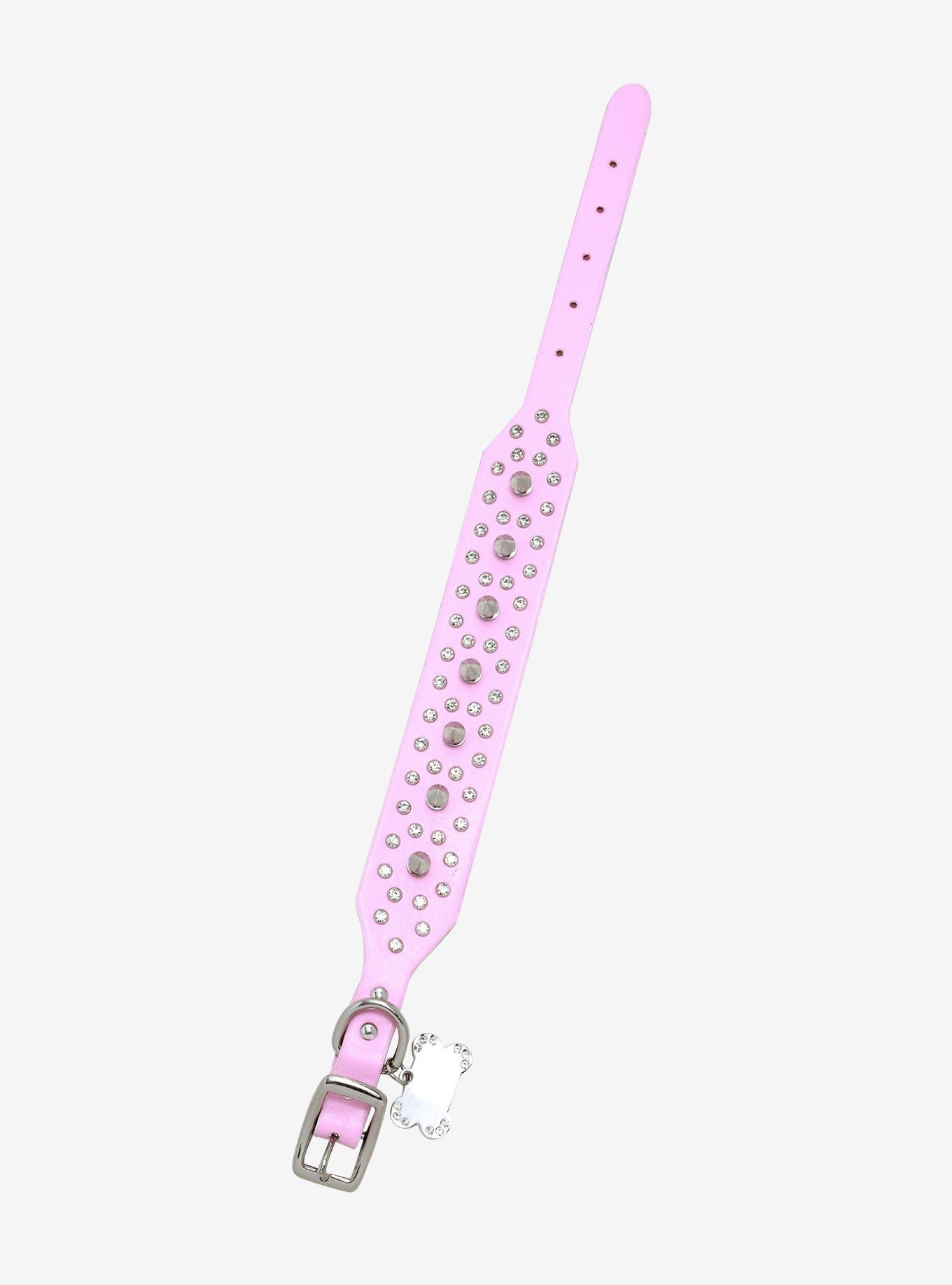 DC Comics Birds Of Prey Studded Pink Pet Collar, MULTI, alternate