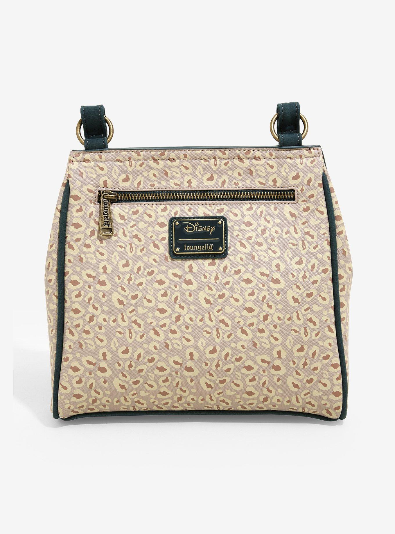 Loungefly Disney Mickey, Pluto, & Leopard Crossbody Bag - BoxLunch Exclusive, , alternate