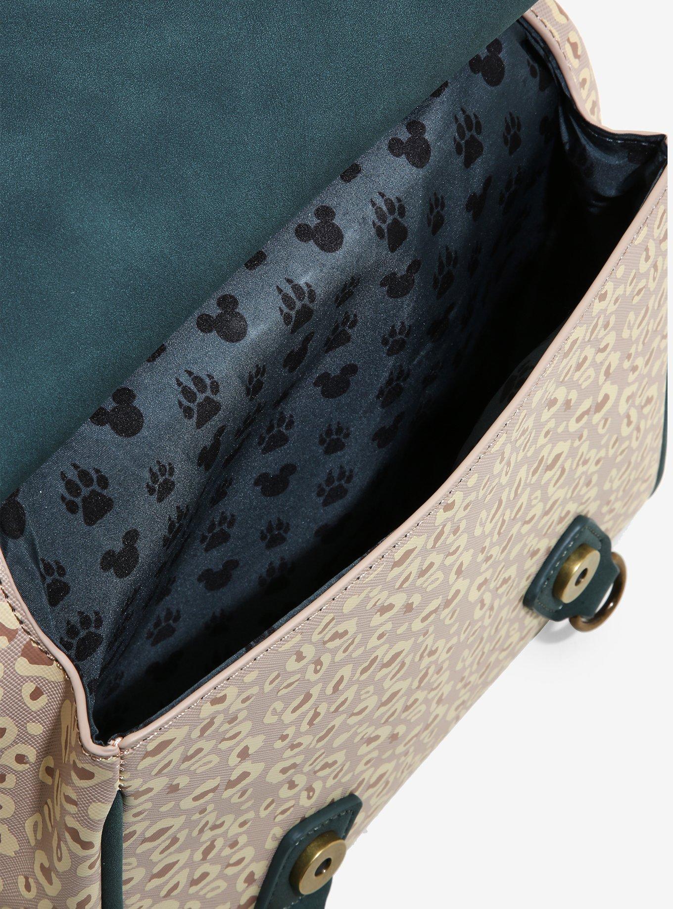 Loungefly Disney Mickey, Pluto, & Leopard Crossbody Bag - BoxLunch Exclusive, , alternate
