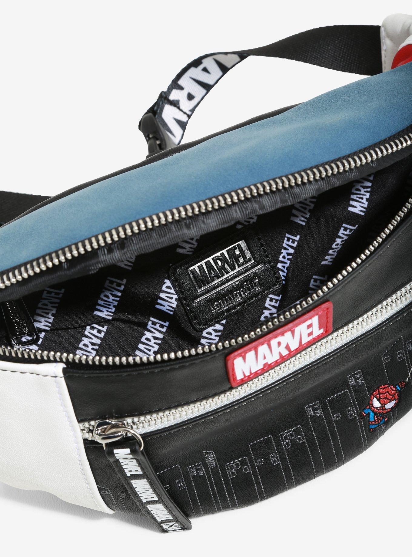 Loungefly Marvel Iron Man Spider-Man Fanny Pack - BoxLunch Exclusive, , alternate