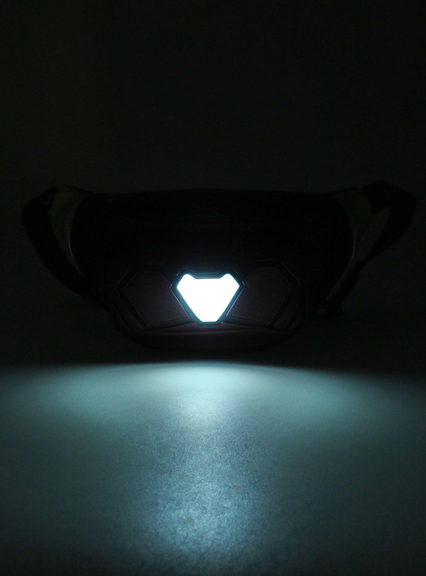 Loungefly Marvel Iron Man Arc Reactor Light-Up Fanny Pack - BoxLunch Exclusive, , alternate