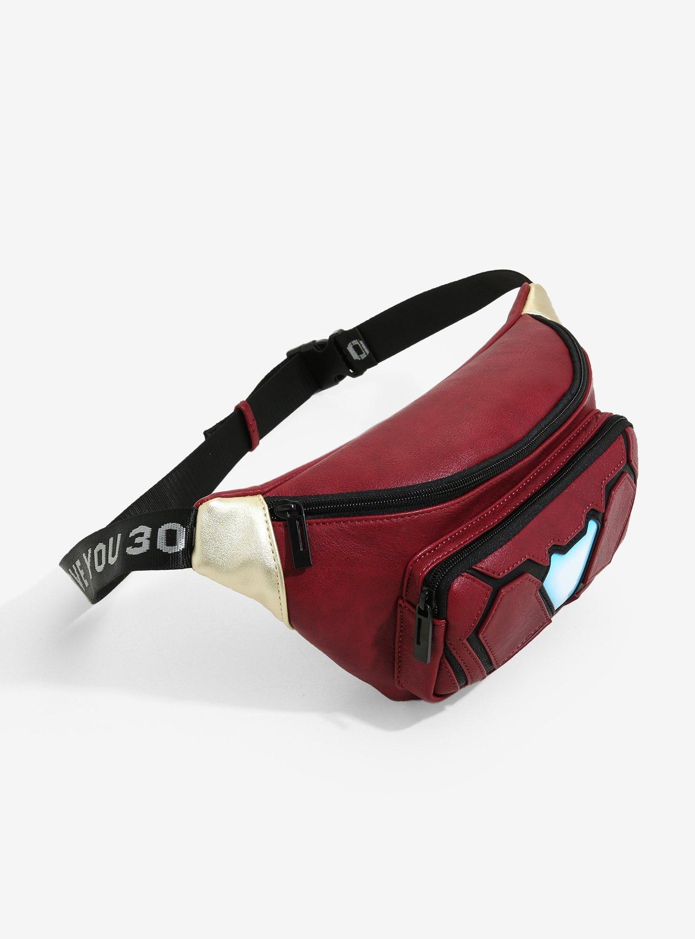 Loungefly Marvel Iron Man Arc Reactor Light-Up Fanny Pack - BoxLunch Exclusive, , alternate