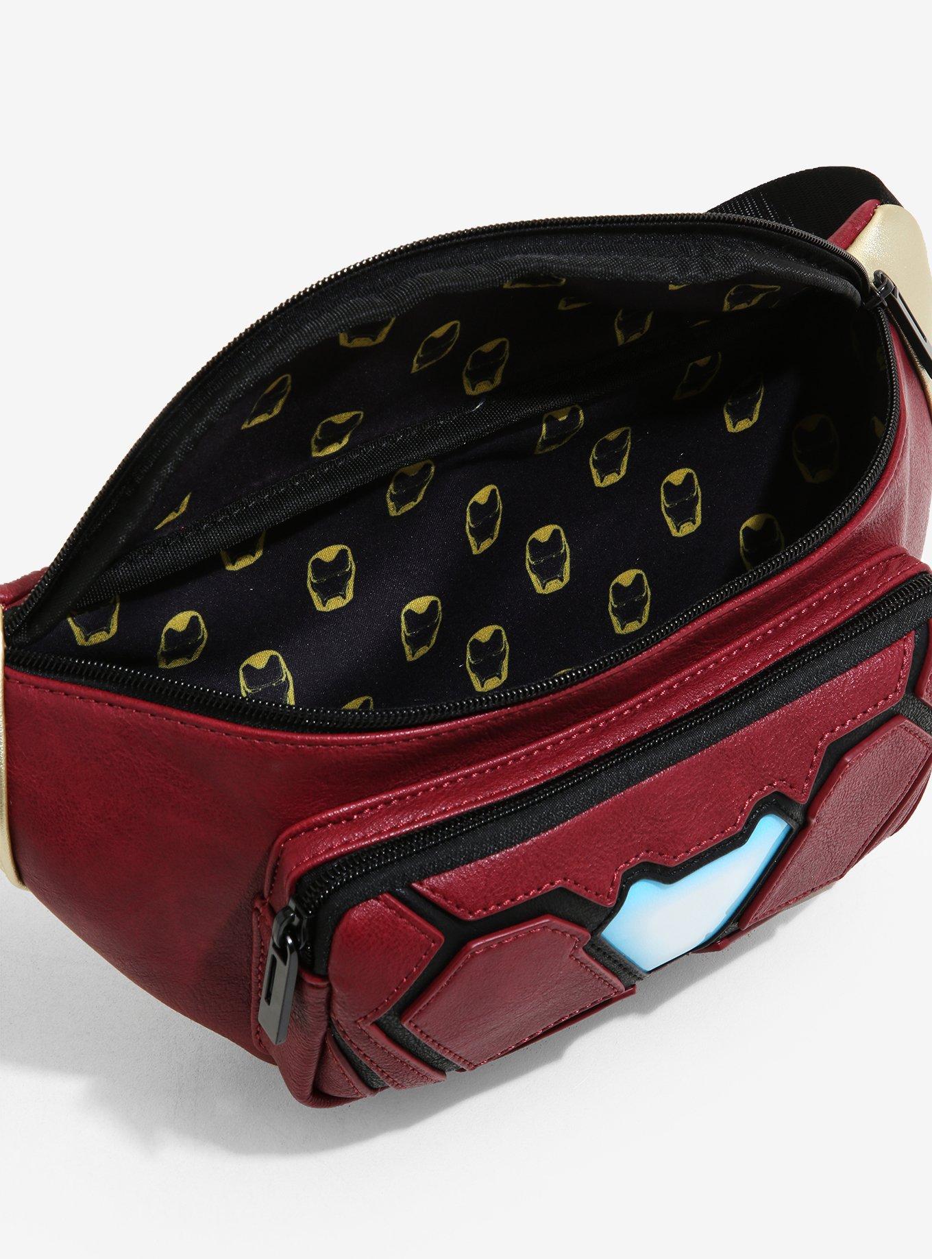 Loungefly Marvel Iron Man Arc Reactor Light-Up Fanny Pack - BoxLunch Exclusive, , alternate