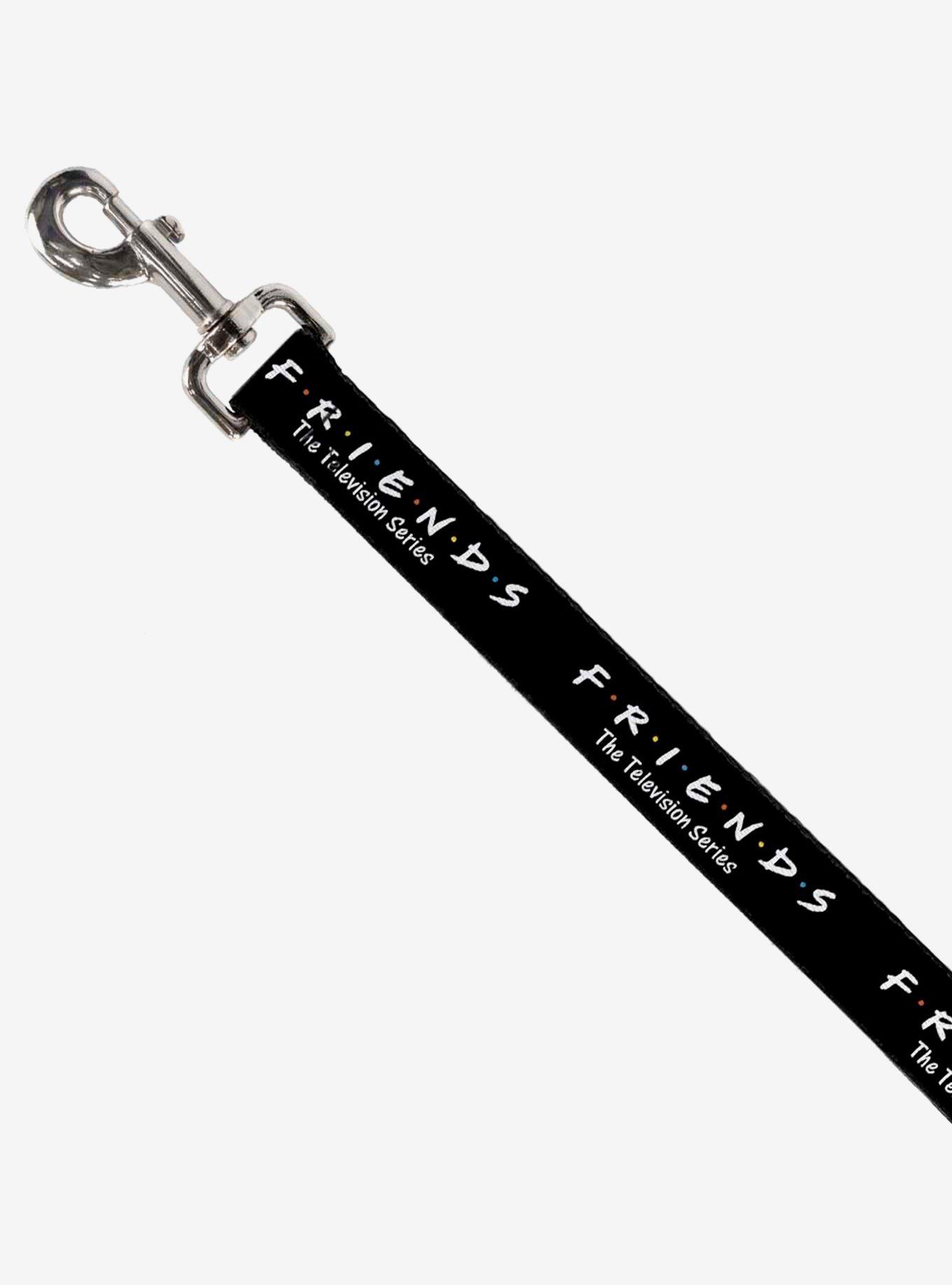 Friends The Television Series Logo Black White Multi Color Dog Leash 6 Ft, , hi-res