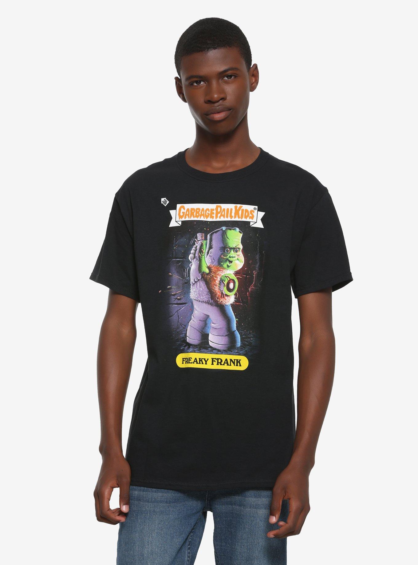 Super7 Universal Monsters X Garbage Pail Kids Freaky Frank T-Shirt, BLACK, alternate