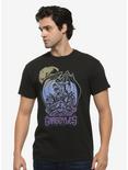 Gargoyles Ombre Statues T-Shirt, BLACK, alternate