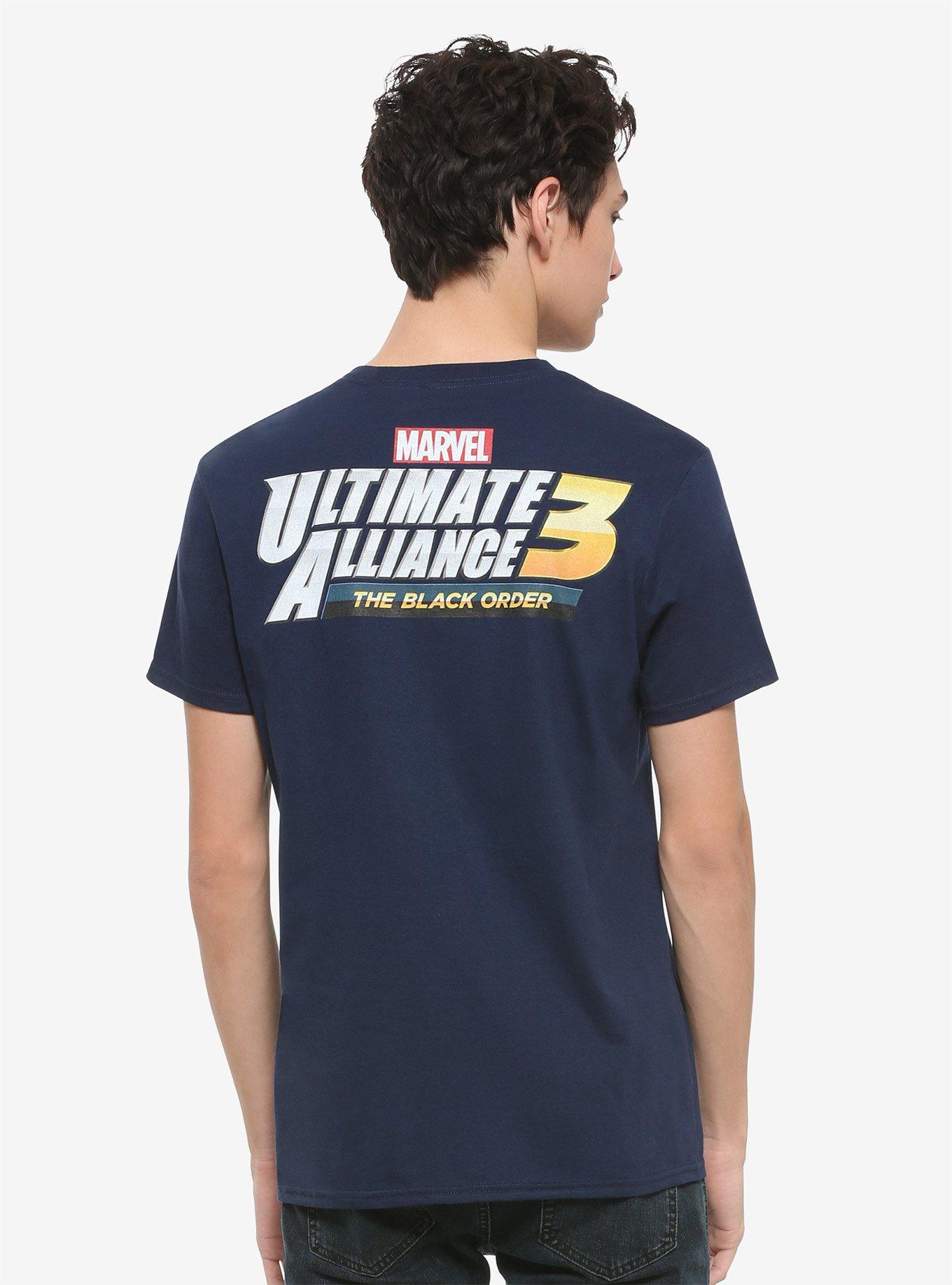 Marvel Ultimate Alliance 3: The Black Order Characters T-Shirt, BLACK, alternate