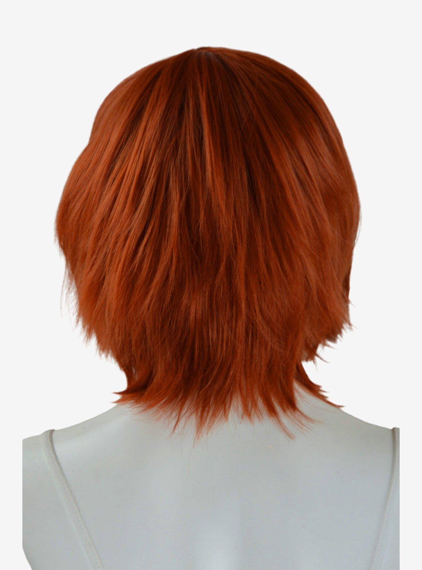 Epic Cosplay Aphrodite Copper Red Long Bang Layered Short Wig, , alternate