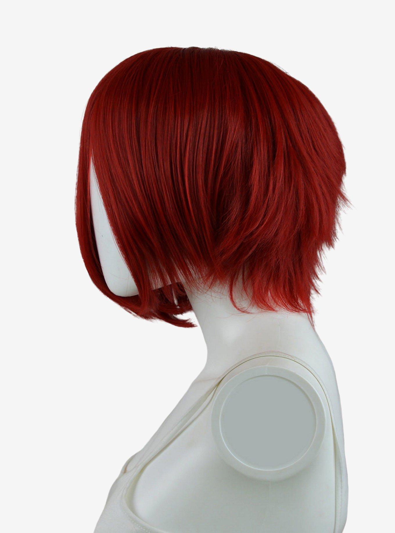 Epic Cosplay Aphrodite Dark Red Long Bang Layered Short Wig, , alternate