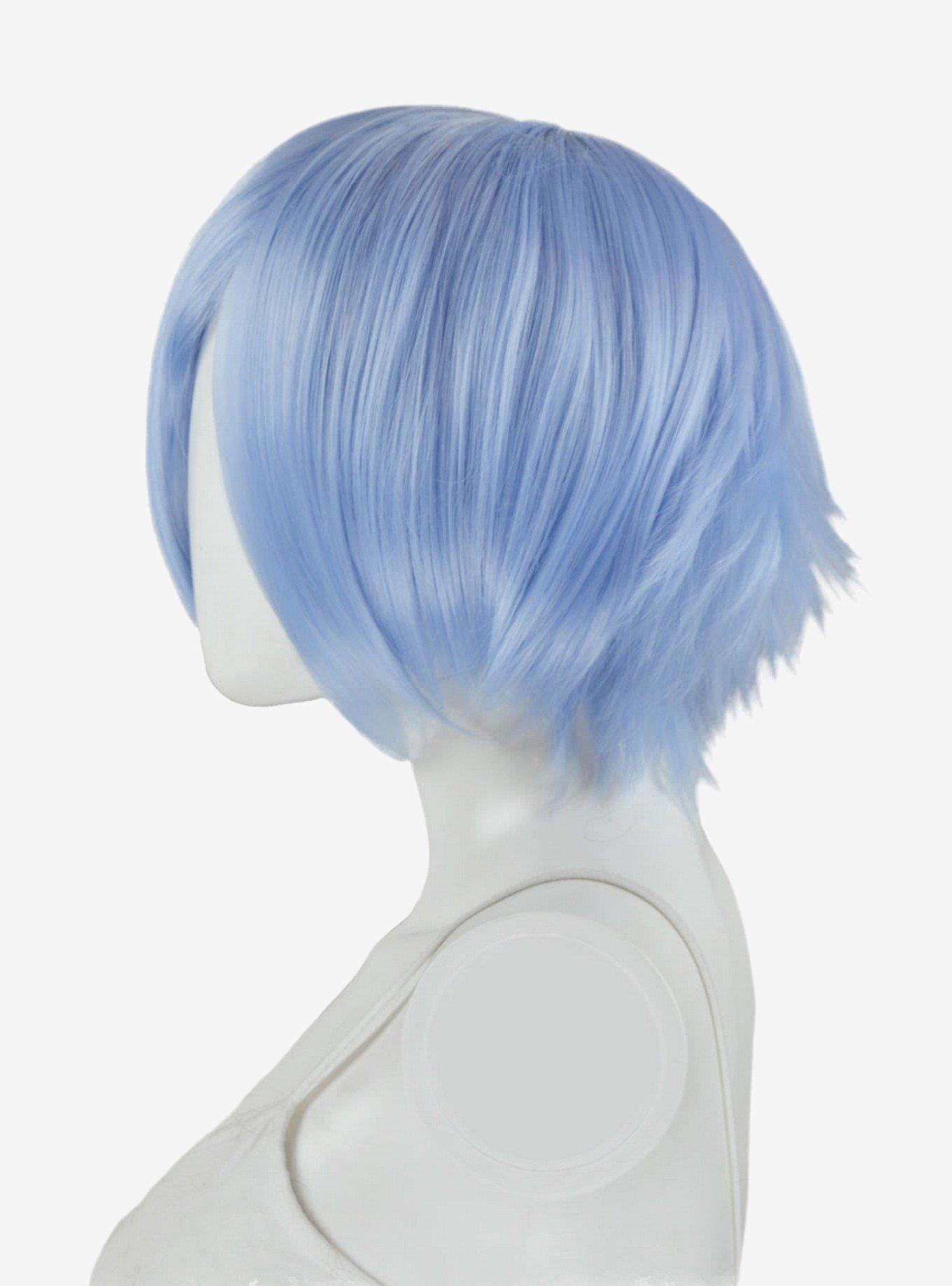 Epic Cosplay Aphrodite Ice Blue Long Bang Layered Short Wig, , alternate