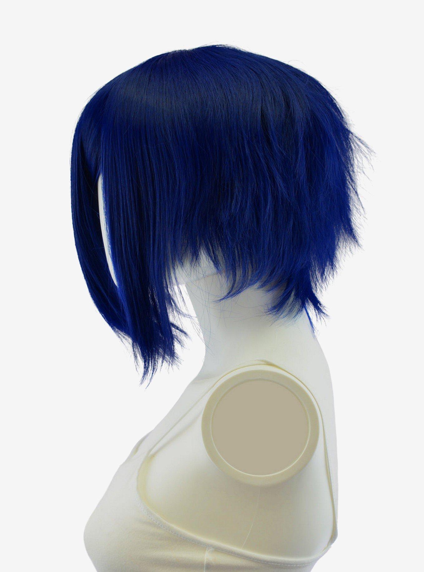 Epic Cosplay Aphrodite Midnight Blue Long Bang Layered Short Wig, , hi-res