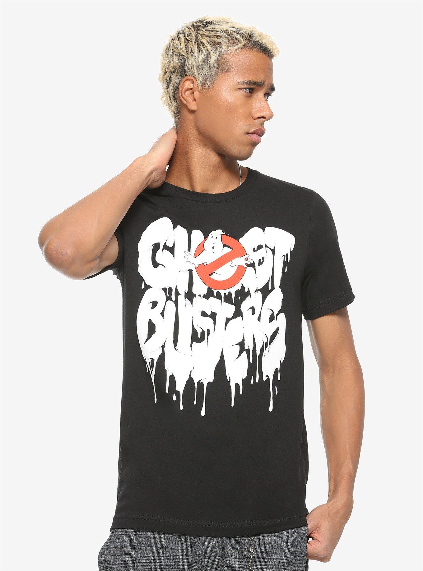 Fright-Rags Ghostbusters Logo T-Shirt, BLACK, alternate