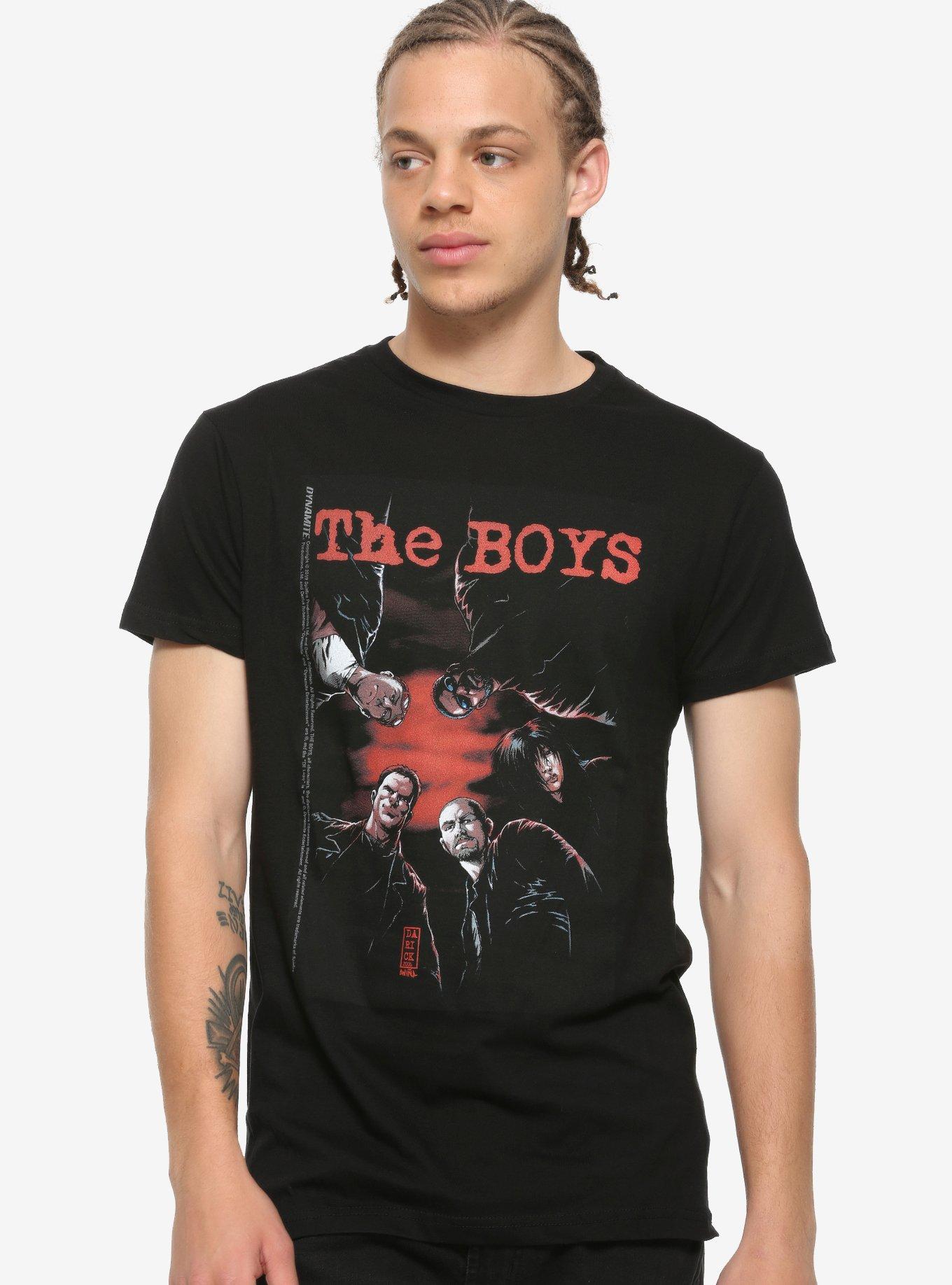 The Boys Comic Book Cover T-Shirt, BLACK, alternate