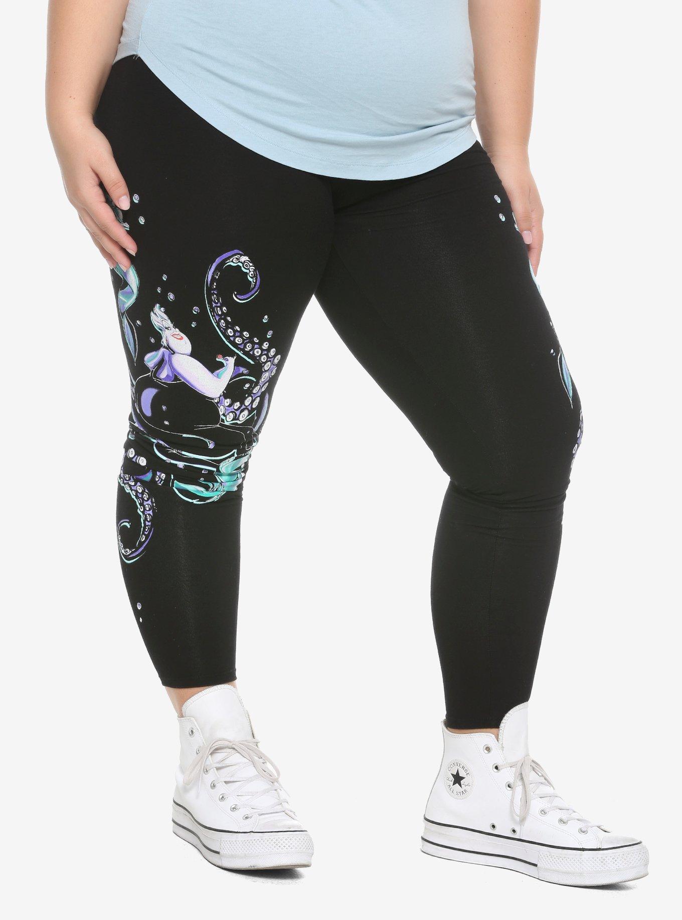 Disney The Little Mermaid Ursula & Eels Leggings Plus Size, MULTI, alternate