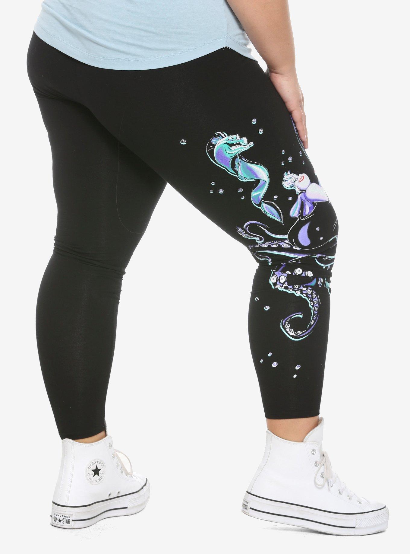 Disney The Little Mermaid Ursula & Eels Leggings Plus Size, MULTI, alternate