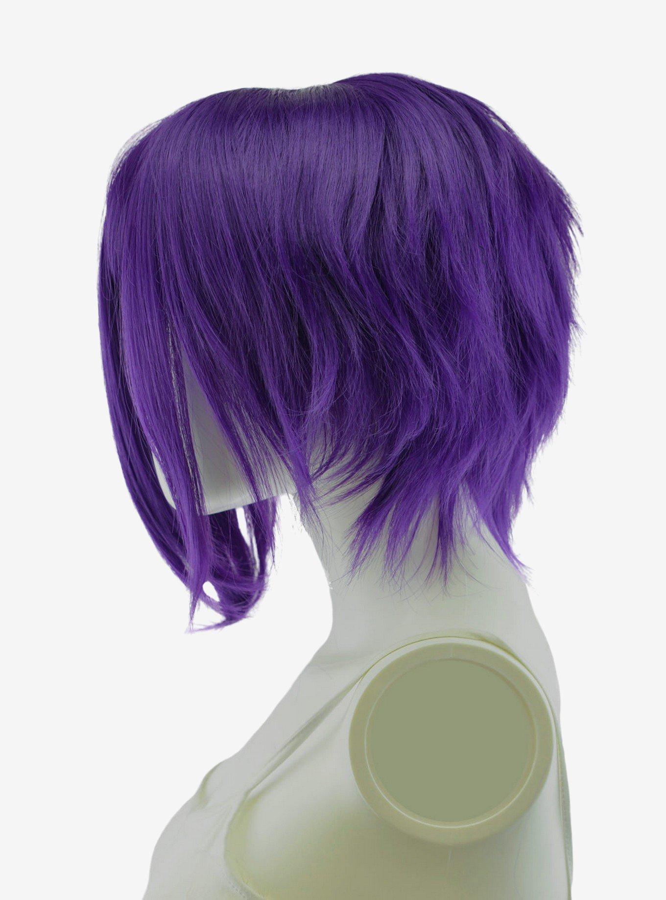 Epic Cosplay Aphrodite Royal Purple Long Bang Layered Short Wig, , alternate