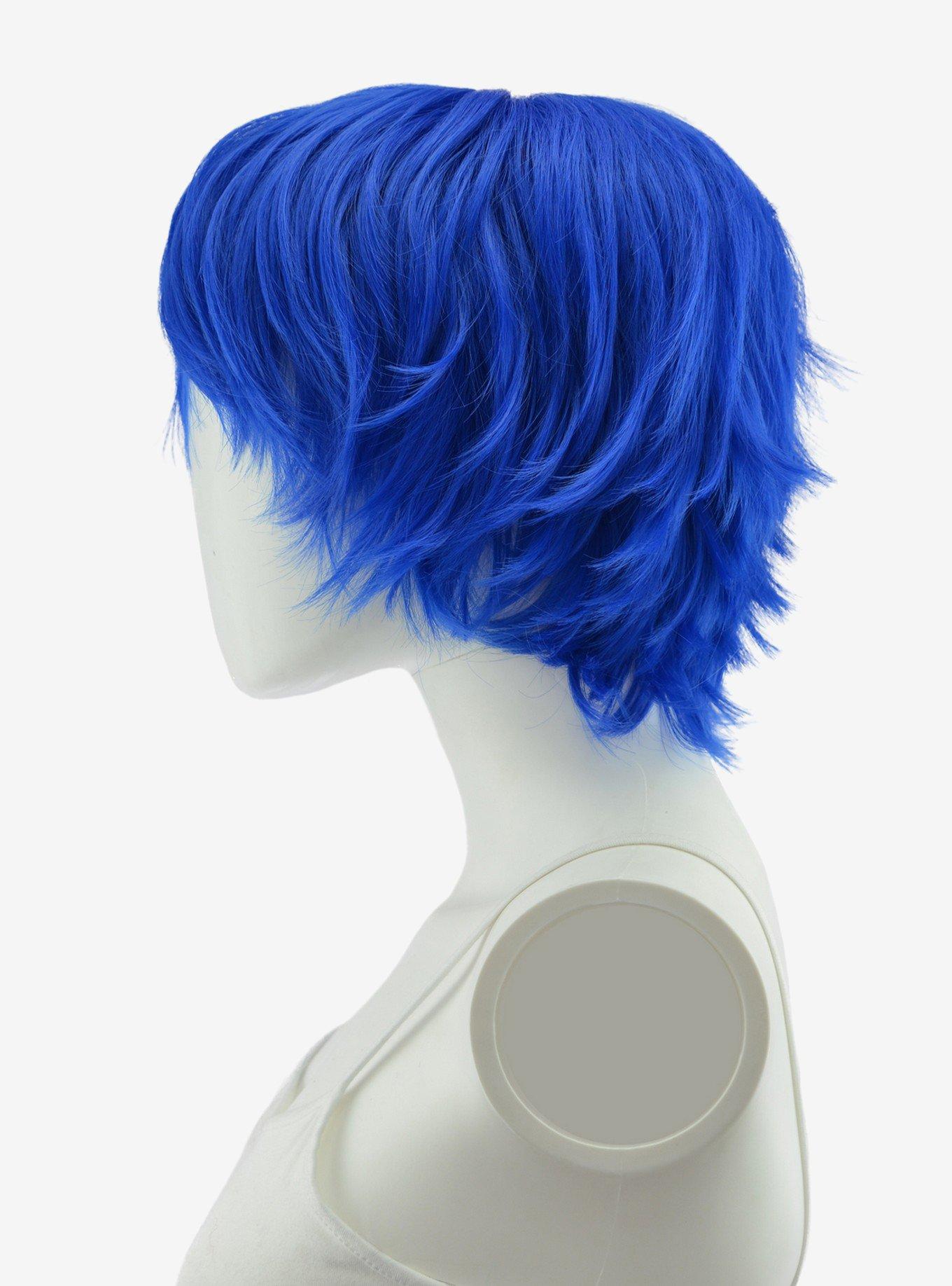 Epic Cosplay Apollo Dark Blue Shaggy Wig for Spiking , , hi-res