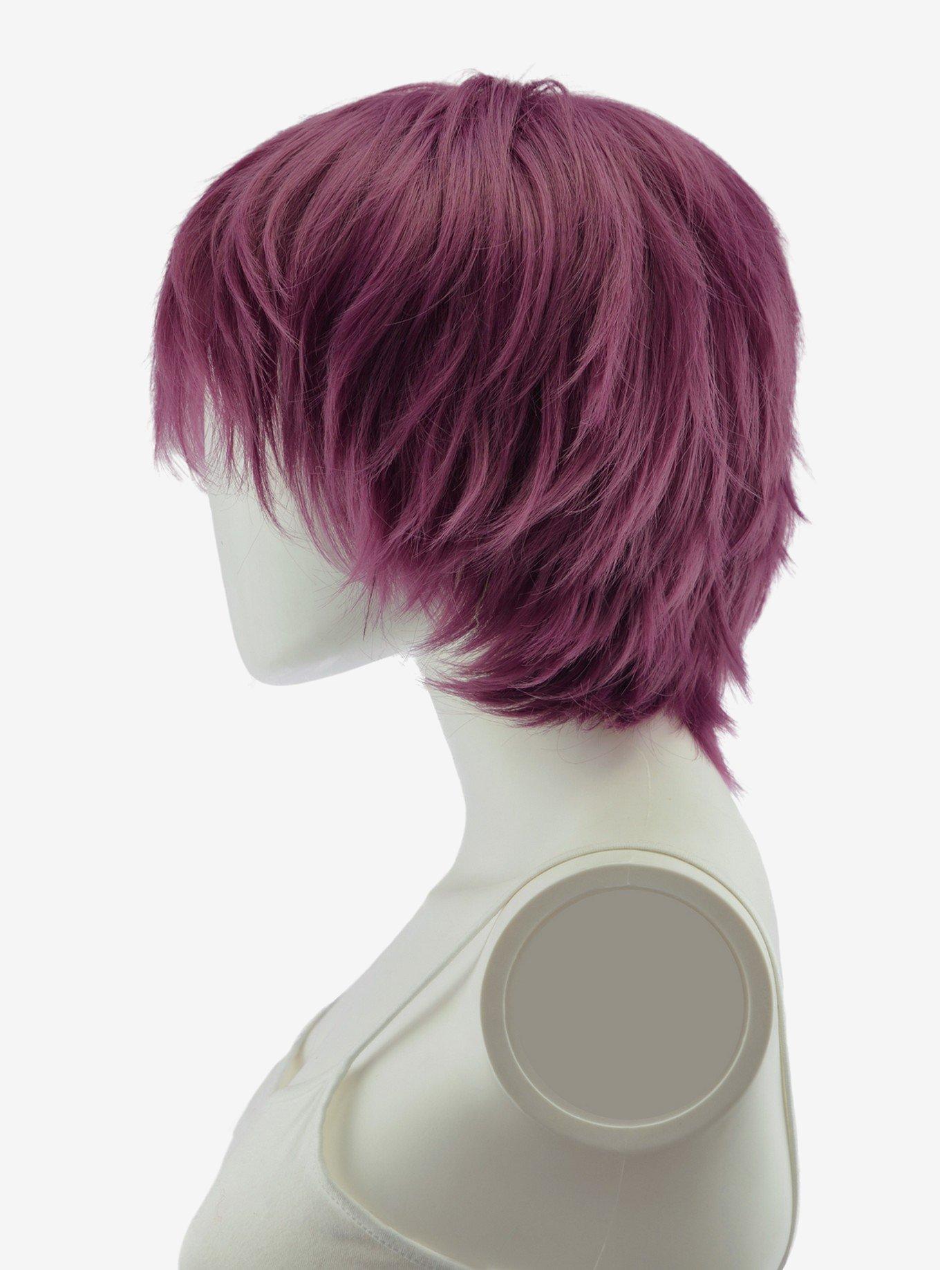 Epic Cosplay Apollo Dark Plum Purple Shaggy Wig for Spiking 