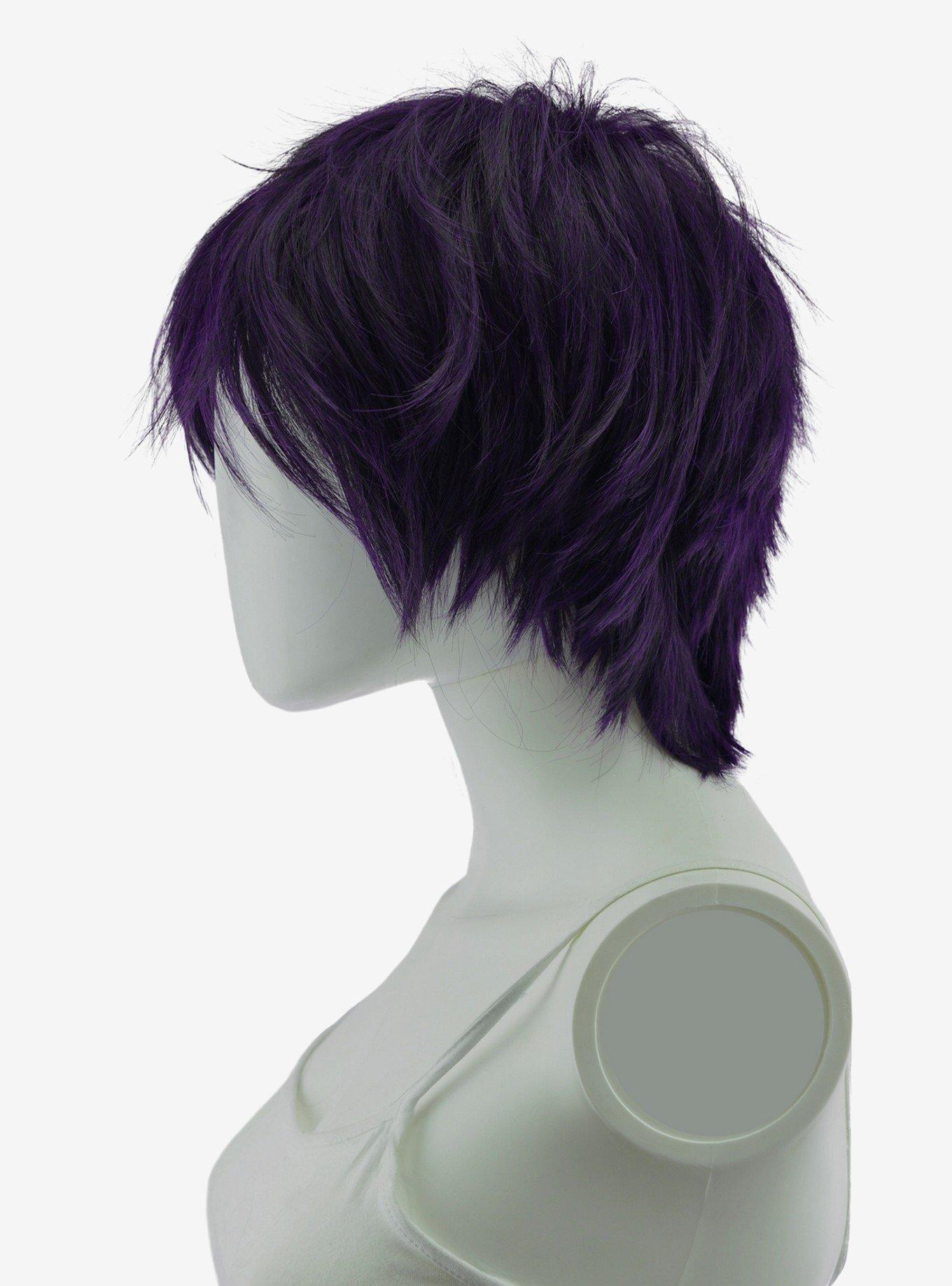 Epic Cosplay Apollo Purple Black Fusion Shaggy Wig for Spiking , , hi-res