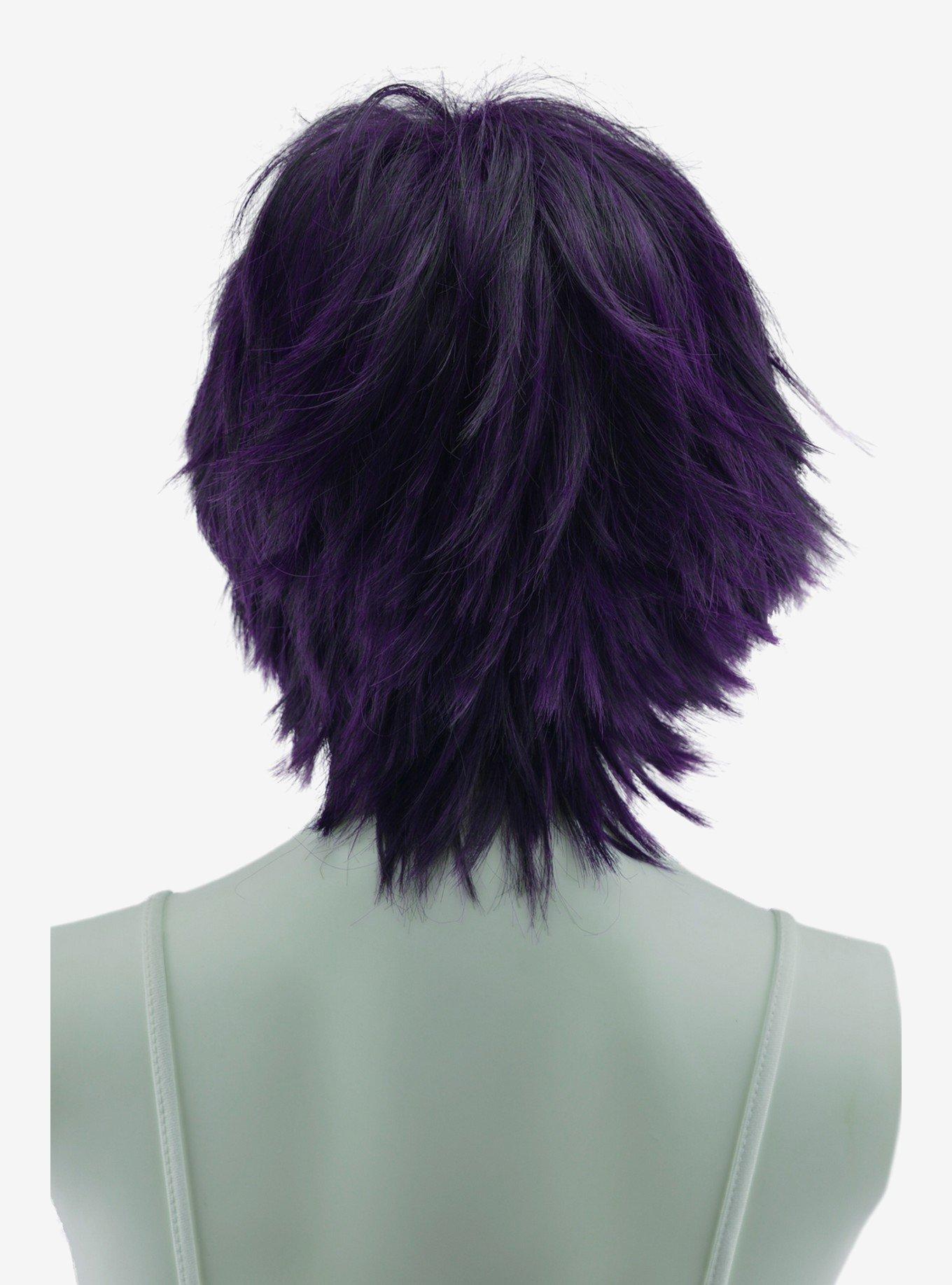 Epic Cosplay Apollo Purple Black Fusion Shaggy Wig for Spiking , , alternate