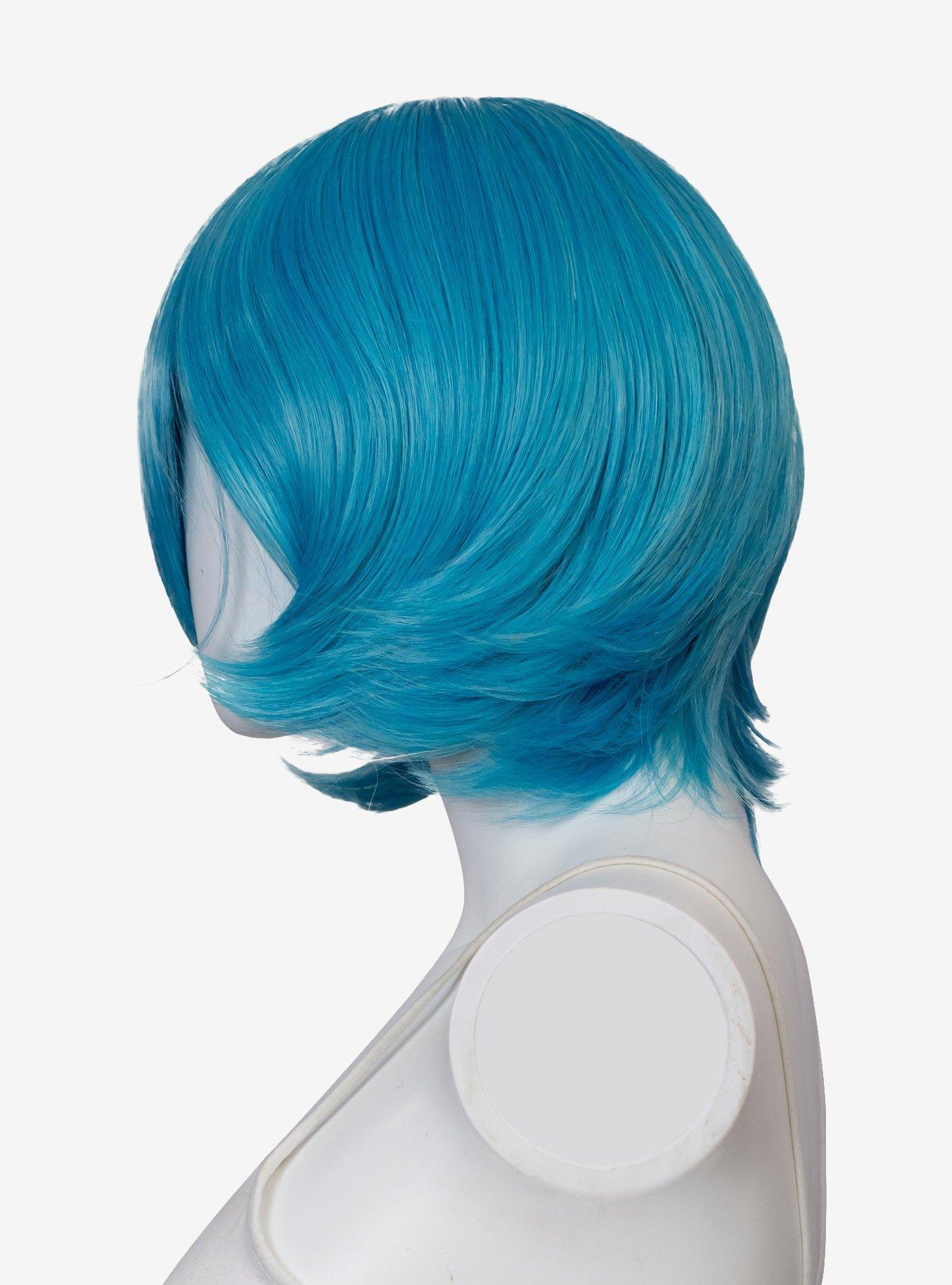 Epic Cosplay Chronos Anime Blue Mix Layered Bob Wig, , alternate