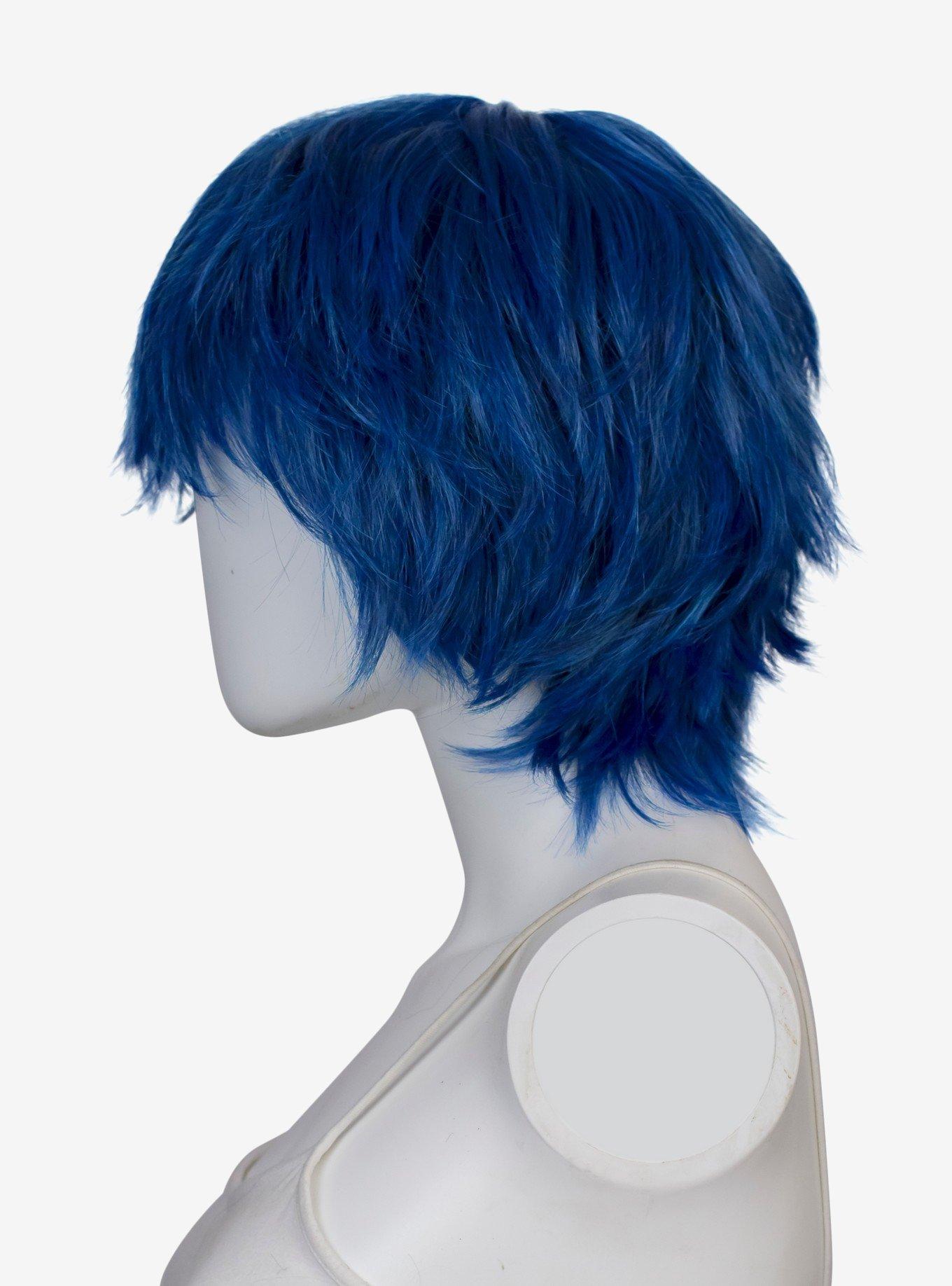 Epic Cosplay Apollo Shadow Blue Shaggy Wig for Spiking , , hi-res
