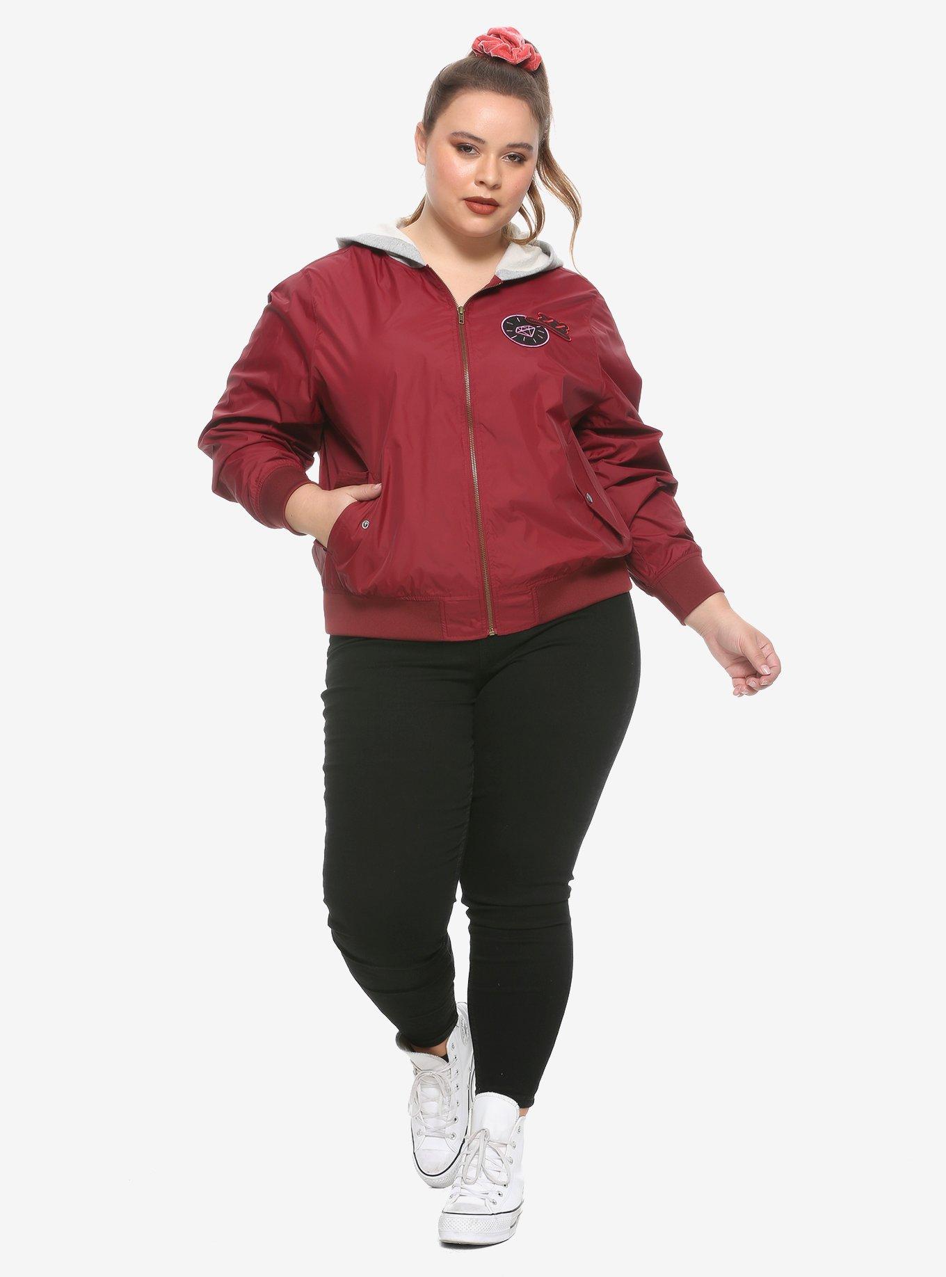 Her Universe DC Comics Birds Of Prey Cassandra Girls Bomber Jacket Plus Size, MULTI, alternate