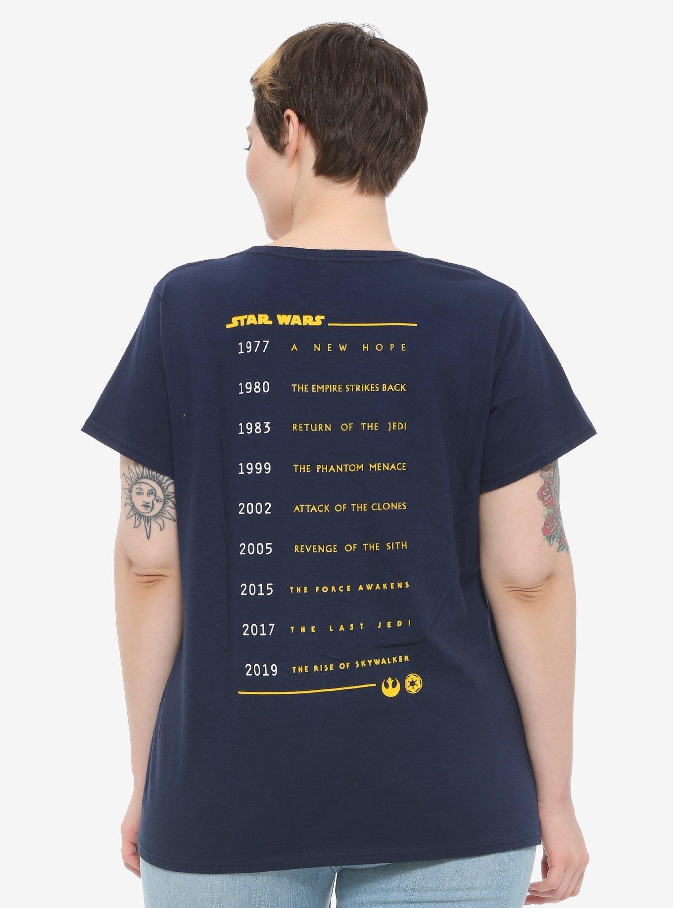 Star Wars Tour Dates Girls T-Shirt Plus Size, MULTI, alternate