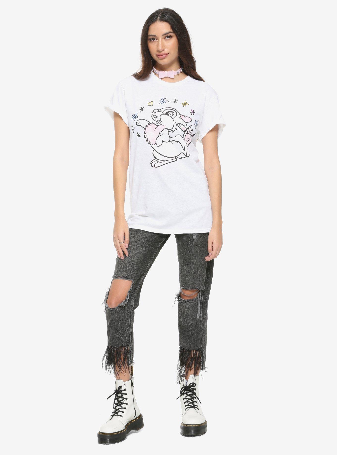 Disney Bambi Line Art Thumper Girls T-Shirt, MULTI, alternate