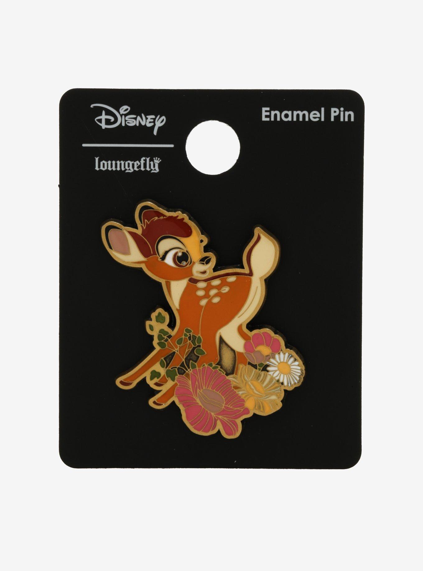 Loungefly Disney Bambi Floral Chibi Enamel Pin - BoxLunch Exclusive ...