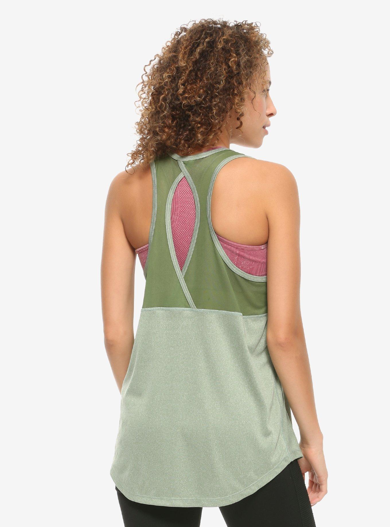 Avatar: The Last Airbender Earth Kingdom Women's Active Tank Top - BoxLunch Exclusive, GREEN, alternate