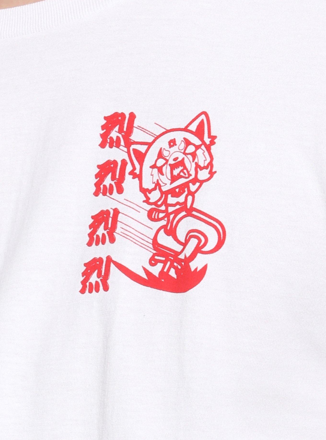 Aggretsuko Office Rage White T-Shirt, RED, alternate