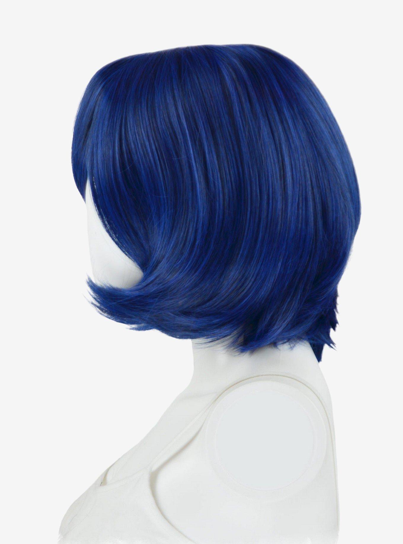 Epic Cosplay Chronos Blue Black Fusion Layered Bob Wig, , alternate