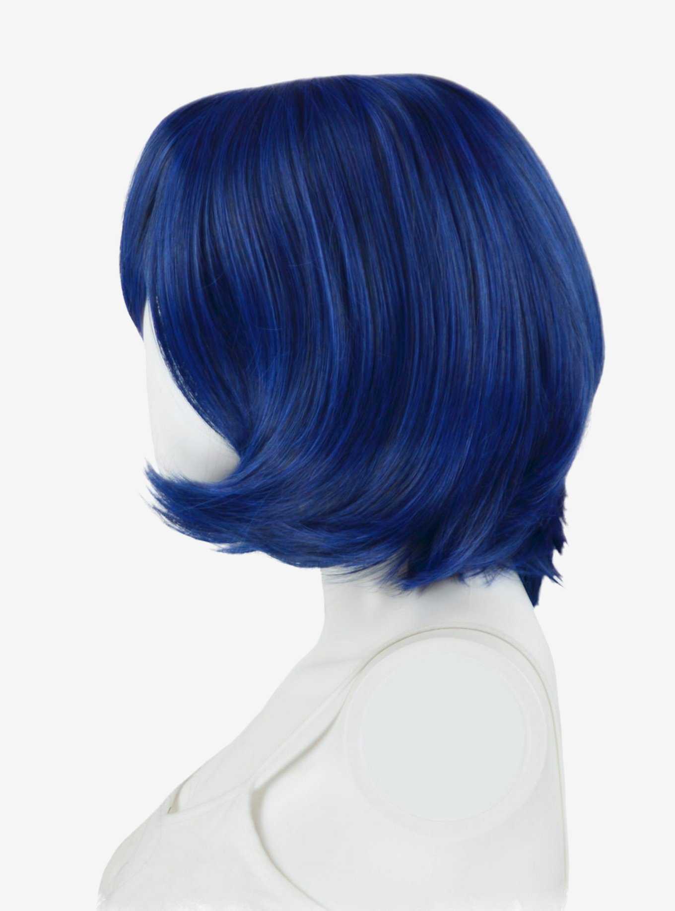 Epic Cosplay Chronos Blue Black Fusion Layered Bob Wig, , hi-res