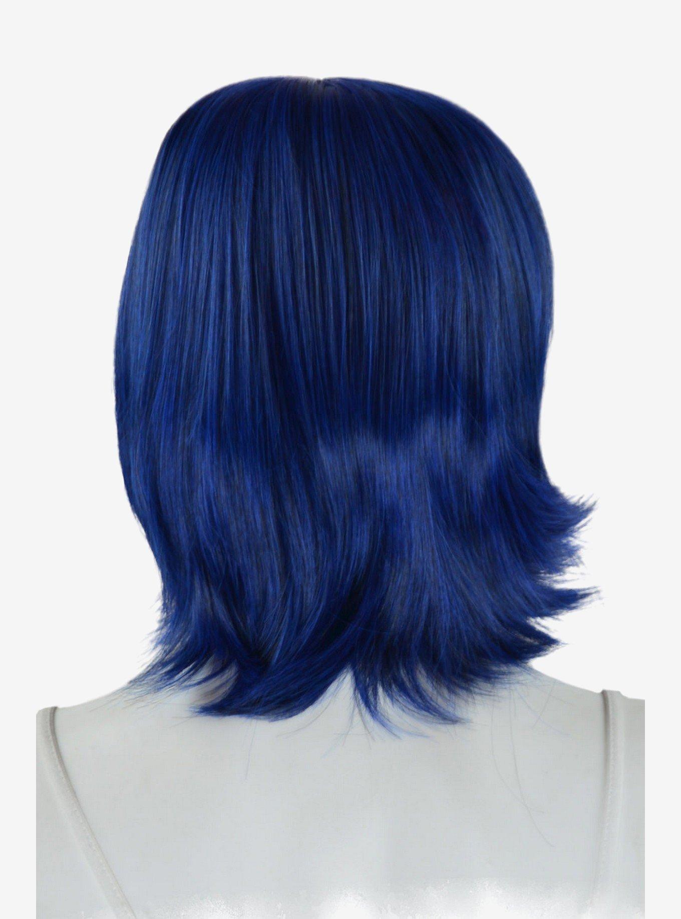 Epic Cosplay Chronos Blue Black Fusion Layered Bob Wig, , alternate