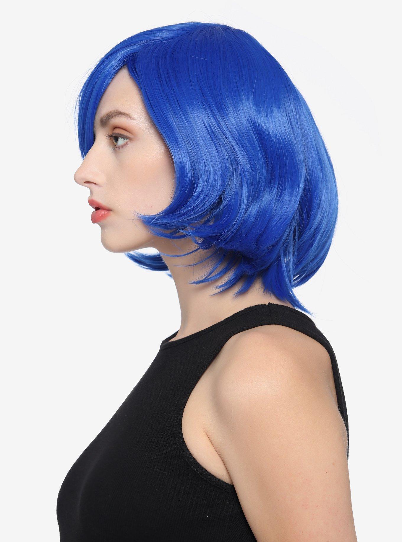 Epic Cosplay Chronos Dark Blue Layered Bob Wig, , alternate