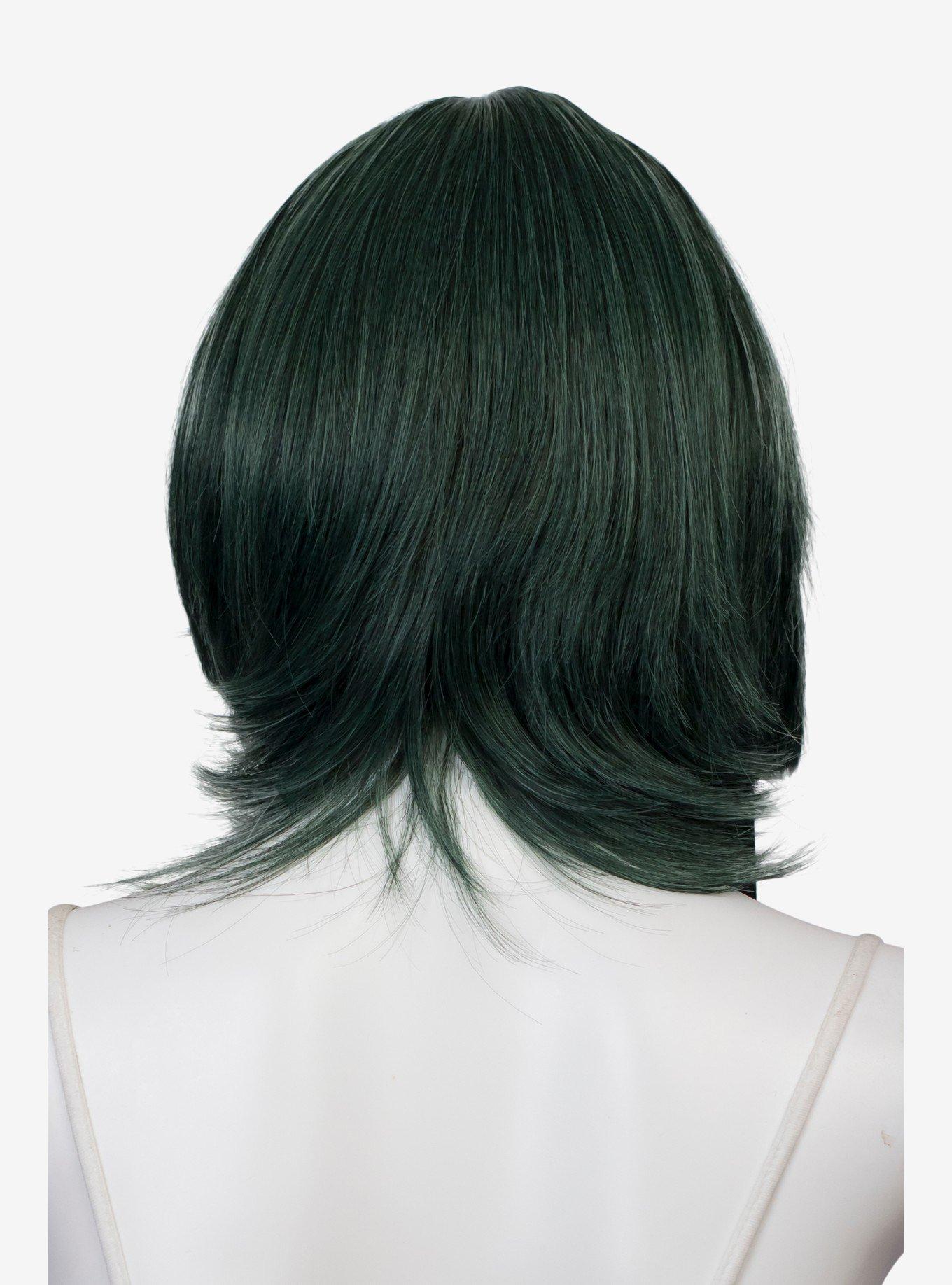 Epic Cosplay Chronos Forest Green Mix Layered Bob Wig, , alternate