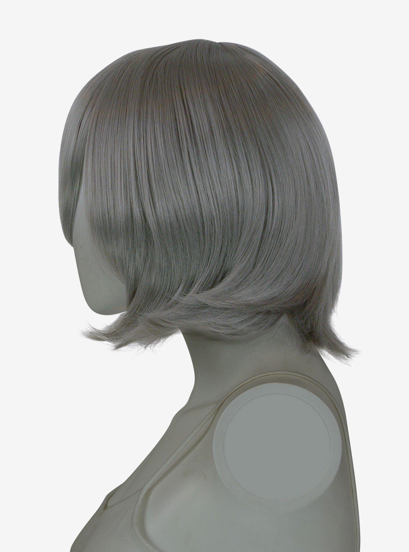 Epic Cosplay Chronos Gunmetal Grey Layered Bob Wig, , alternate