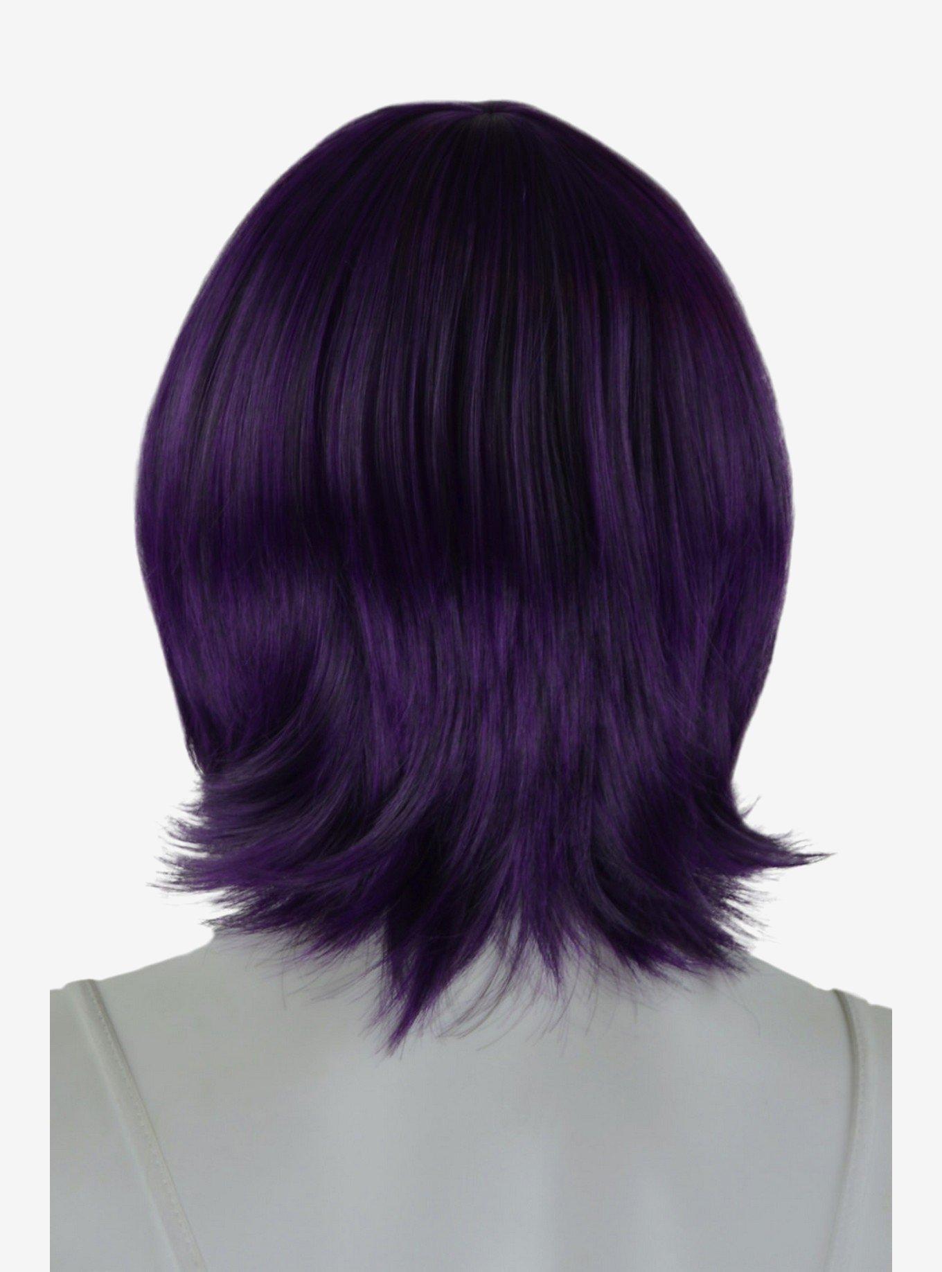 Epic Cosplay Chronos Purple Black Fusion Layered Bob Wig, , alternate