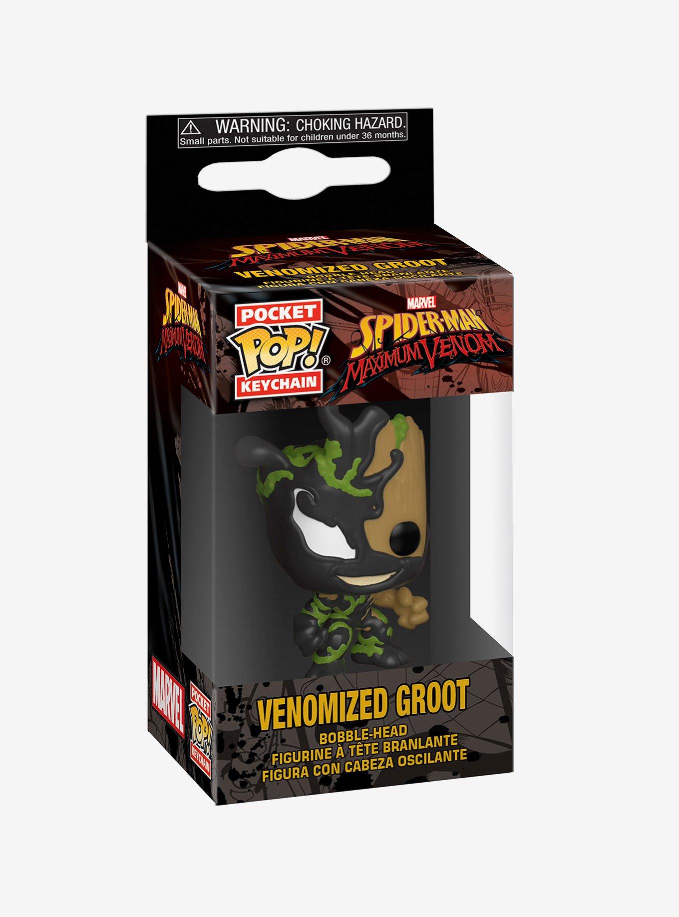 Funko Pocket Pop! Marvel Spider-Man: Maximum Venom Venomized Groot Vinyl Bobble-Head Keychain, , alternate