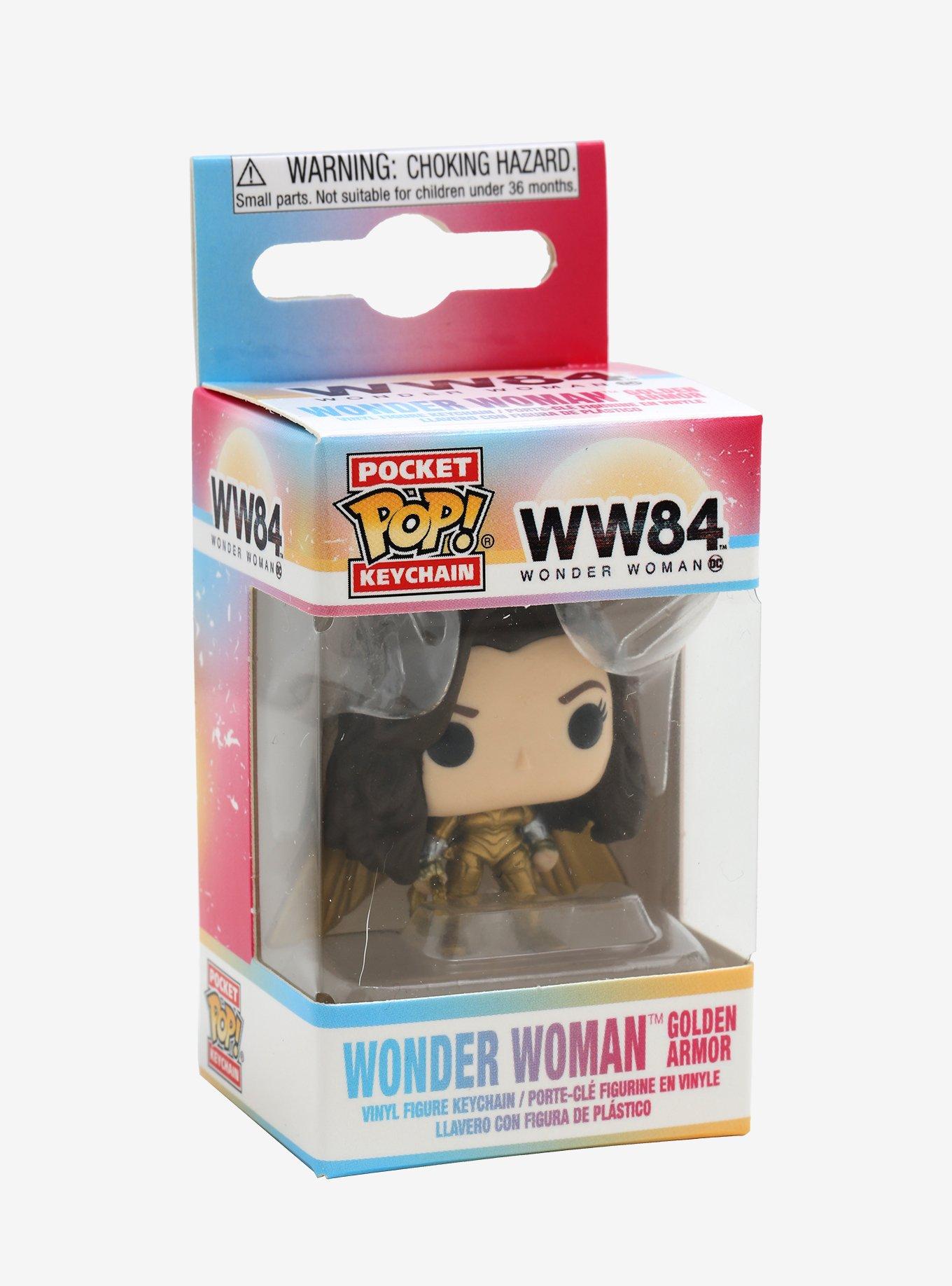 Funko Pocket Pop! DC Comics Wonder Woman 1984 Wonder Woman Golden Armor Vinyl Keychain, , alternate