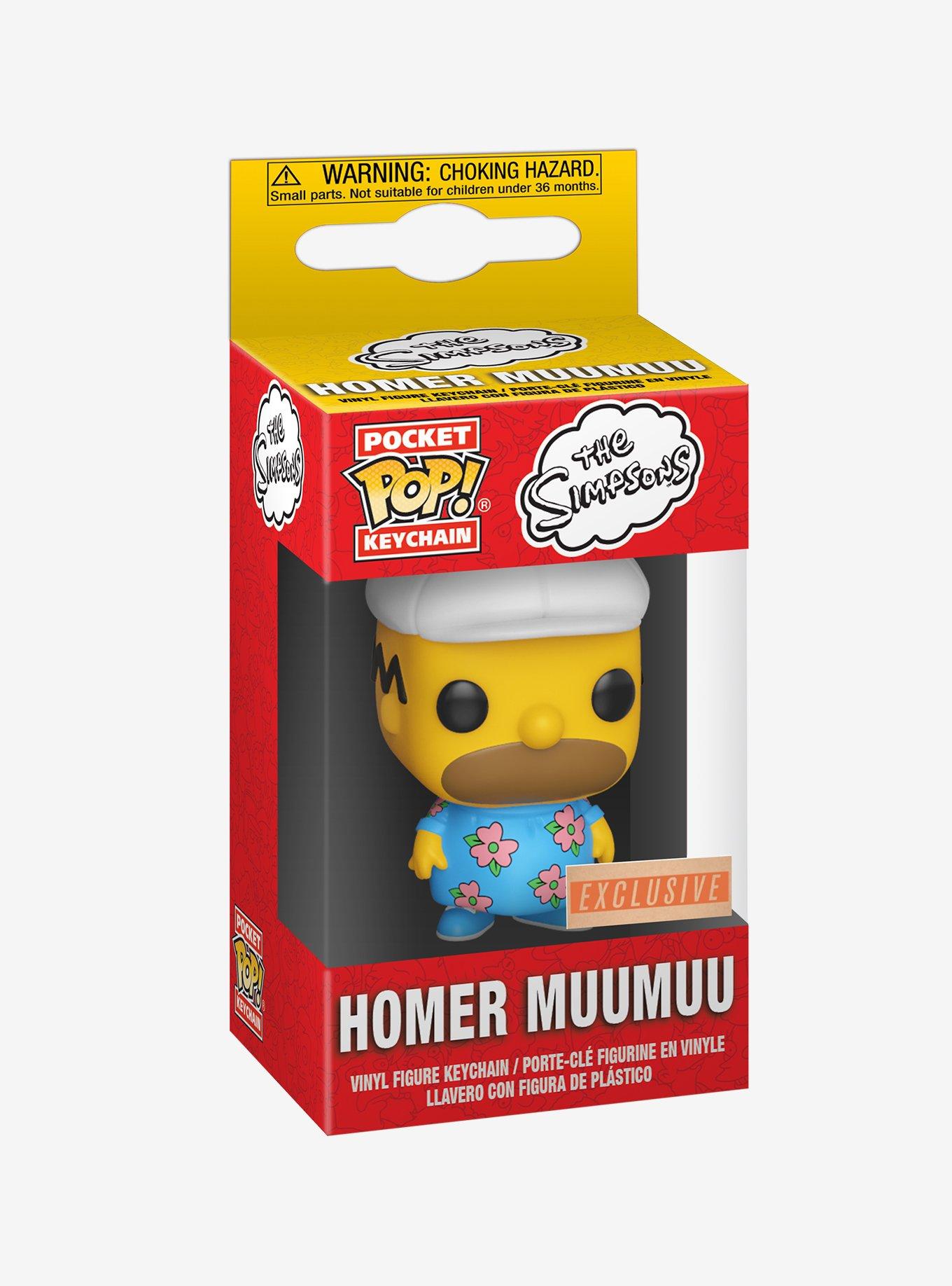 Funko Pocket Pop! The Simpsons Homer Muumuu Vinyl Keychain - BoxLunch Exclusive, , alternate