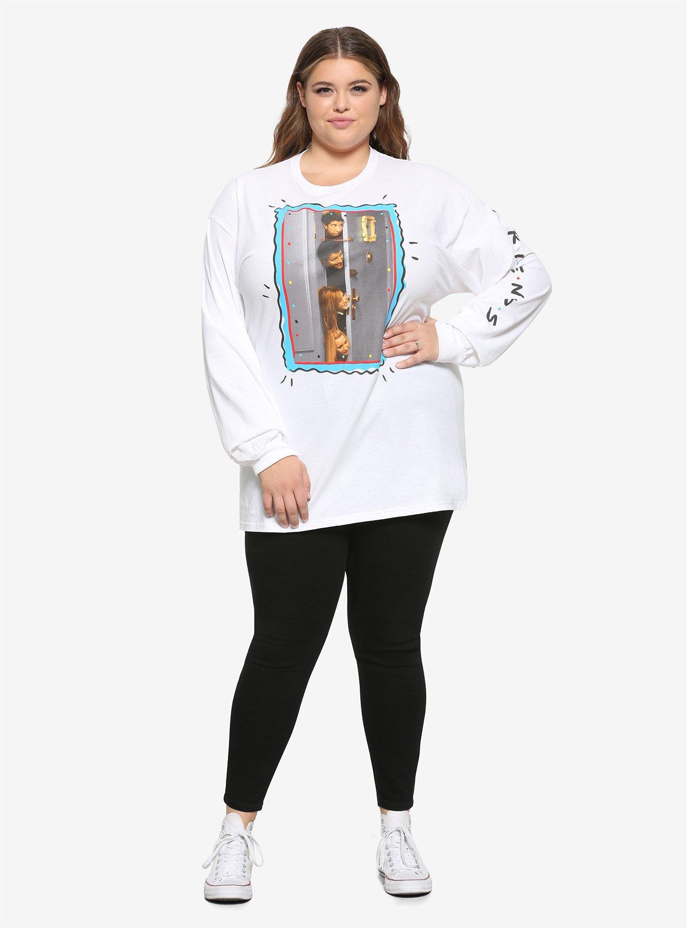 Friends Floating Heads Scene Girls T-Shirt Plus Size, MULTI, alternate