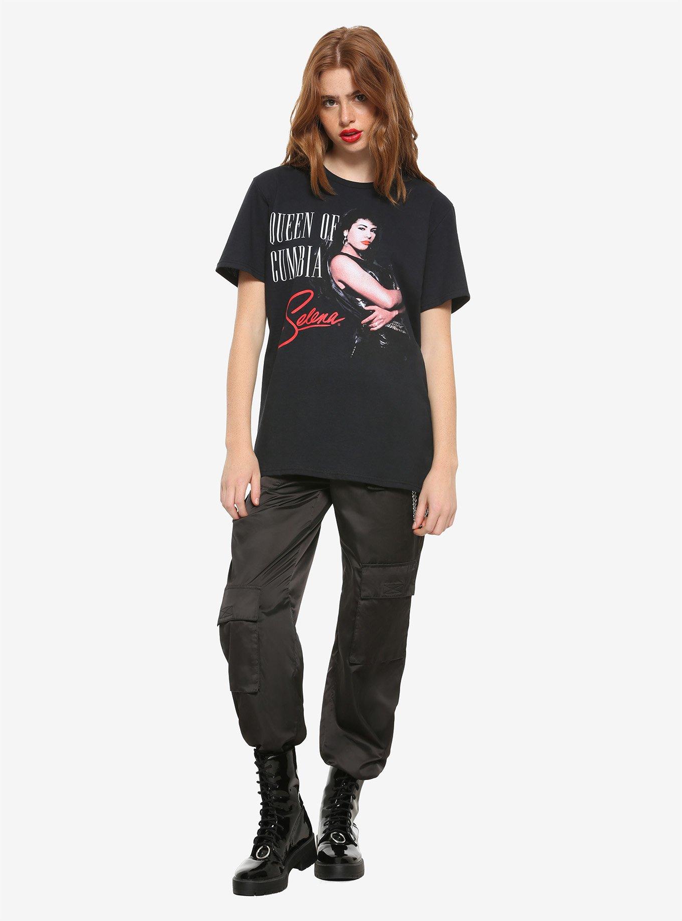Selena Queen Of Cumbia Girls T-Shirt, BLACK, alternate
