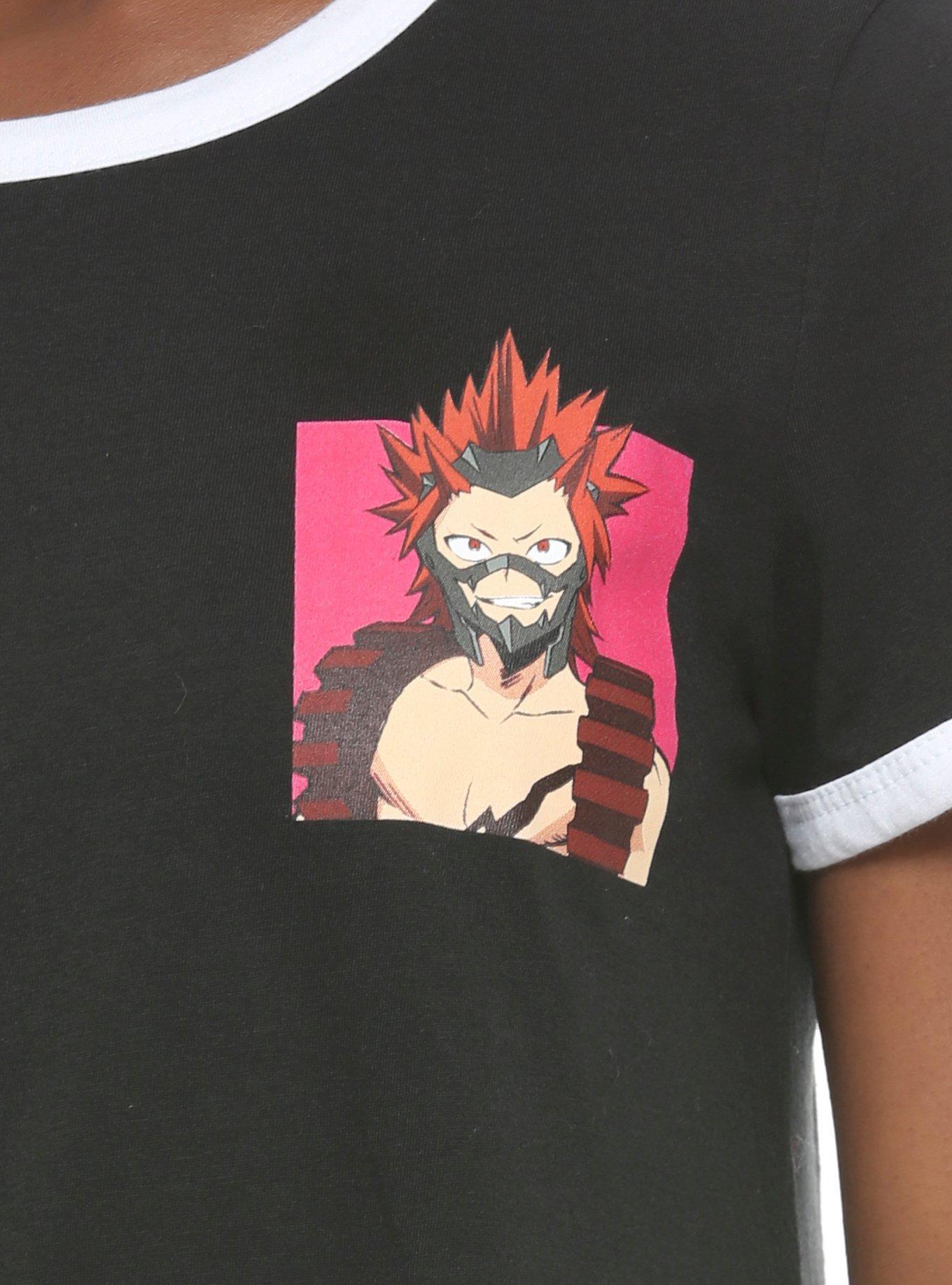 My Hero Academia Eijiro Kirishima Girls Ringer T-Shirt, MULTI, alternate