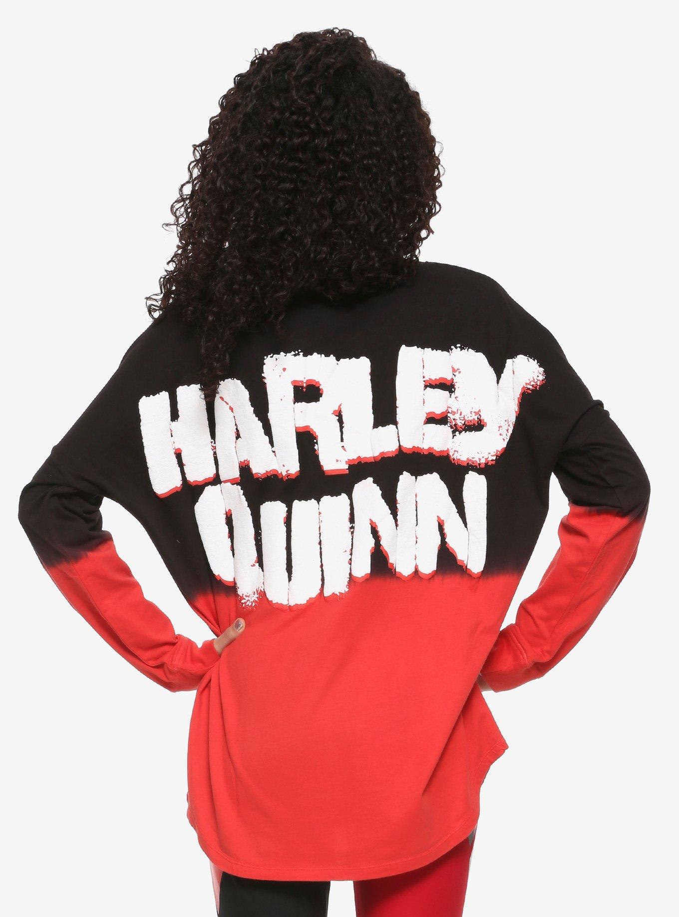 DC Comics Harley Quinn Dip-Dye Girls Athletic Jersey, MULTI, alternate